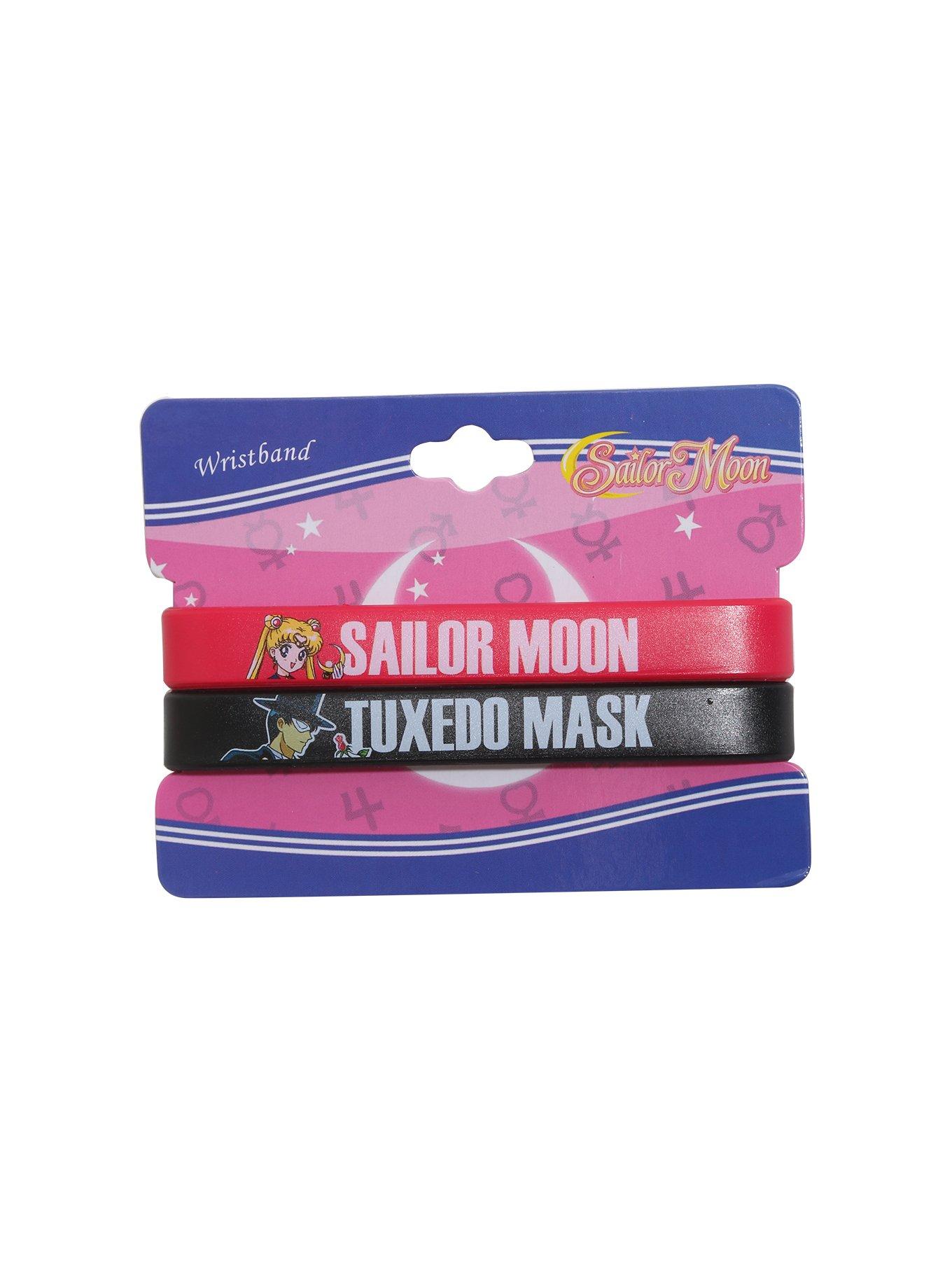 Sailor Moon & Tuxedo Mask Rubber Bracelet Set, , alternate