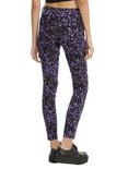 Blackheart Constellation Print Purple Super Skinny Jeans, , alternate