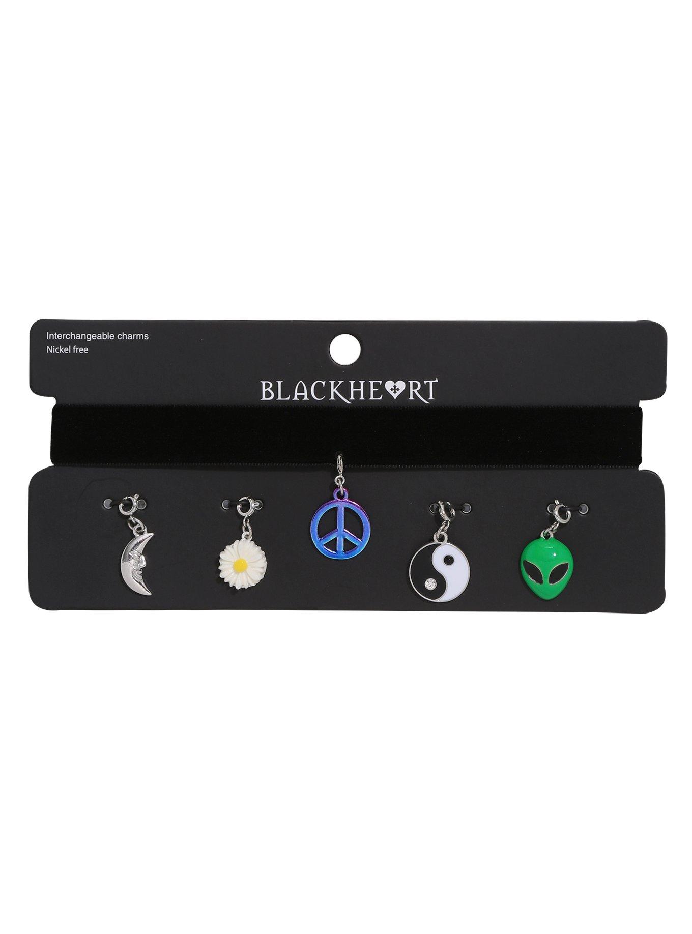 Blackheart 90s Interchangeable Charm Choker, , alternate