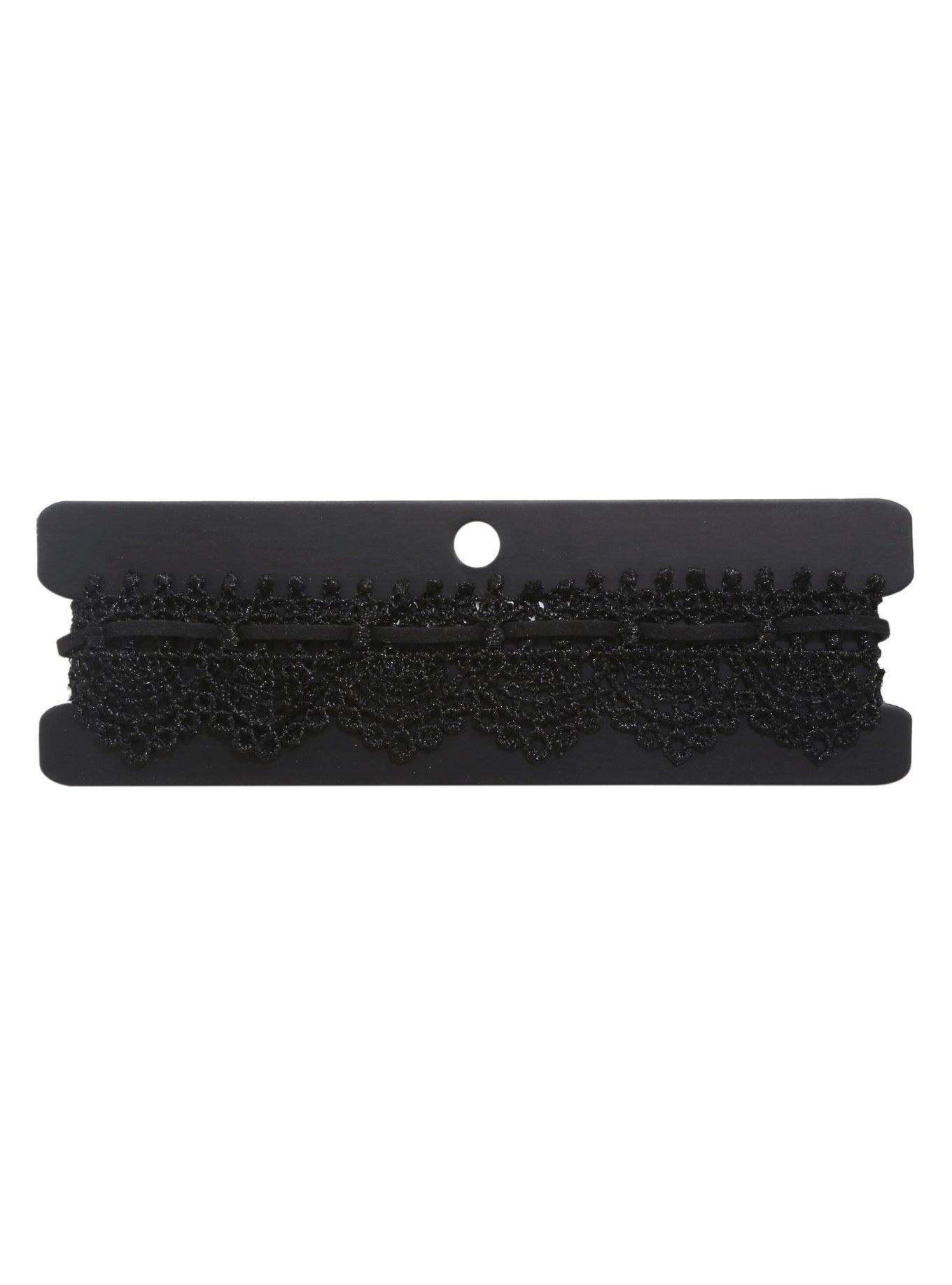 Blackheart Victorian Lace Choker, , alternate
