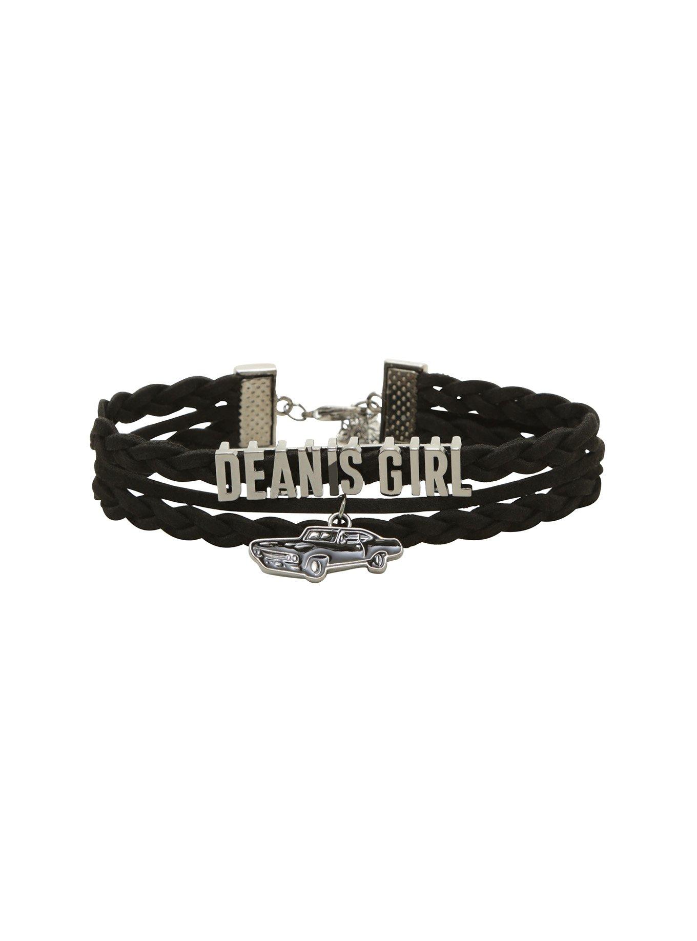 Supernatural Dean's Girl Baby Cord Faux Wrap Bracelet, , alternate