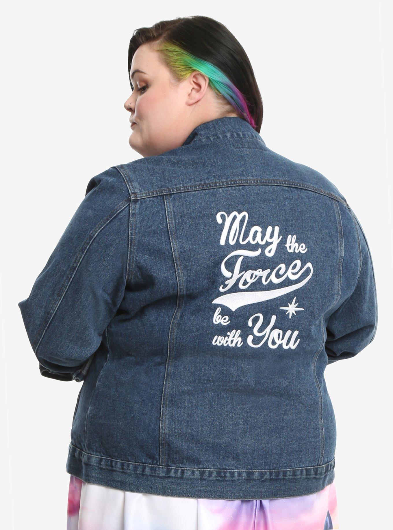 Star Wars May The Force Denim Jacket Extended Size, , alternate