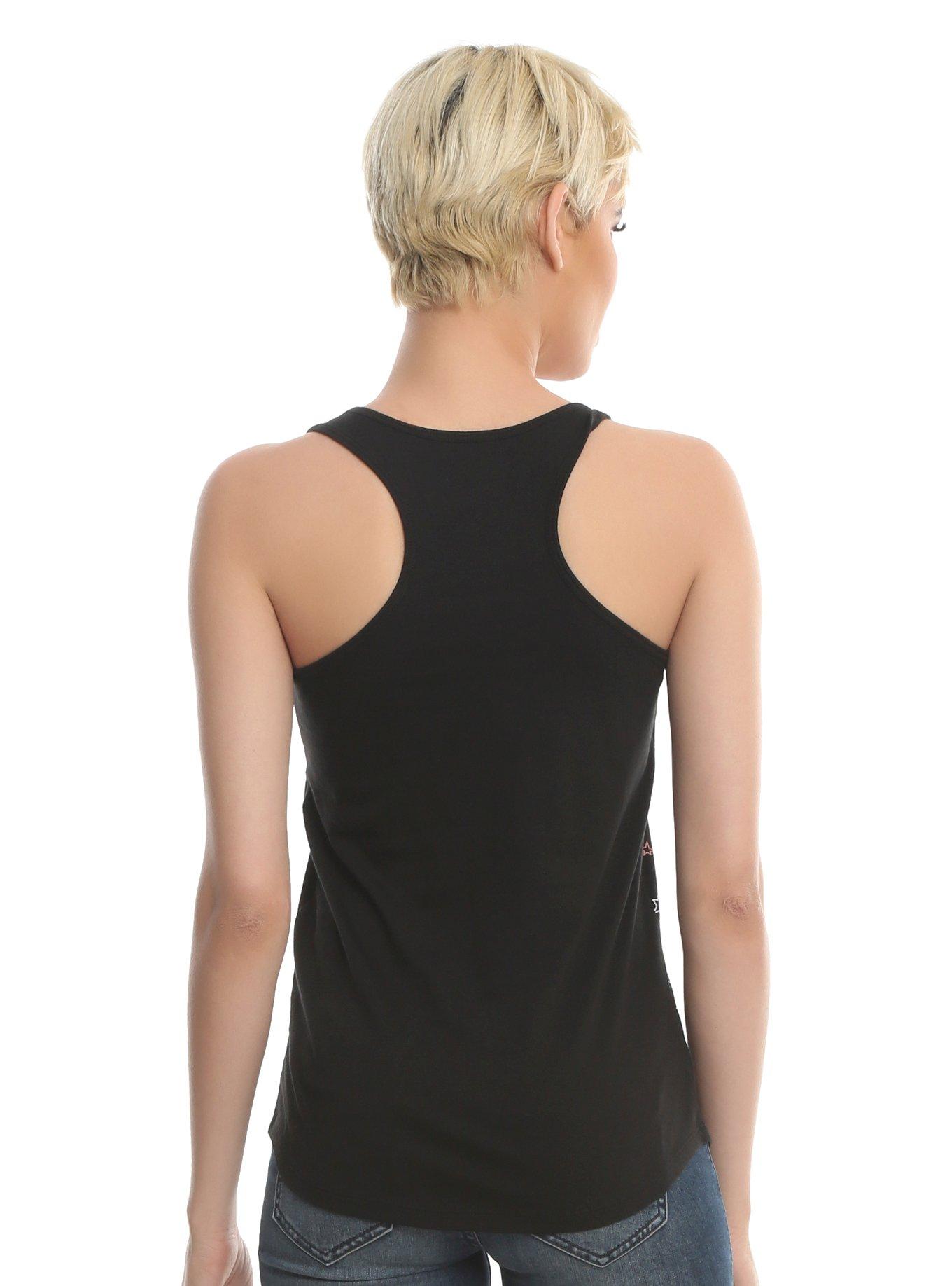 Cartoon Outer Space Illustration Stars Tank Top, , alternate