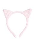 Pink Fuzzy Cat Ear Headband, , alternate