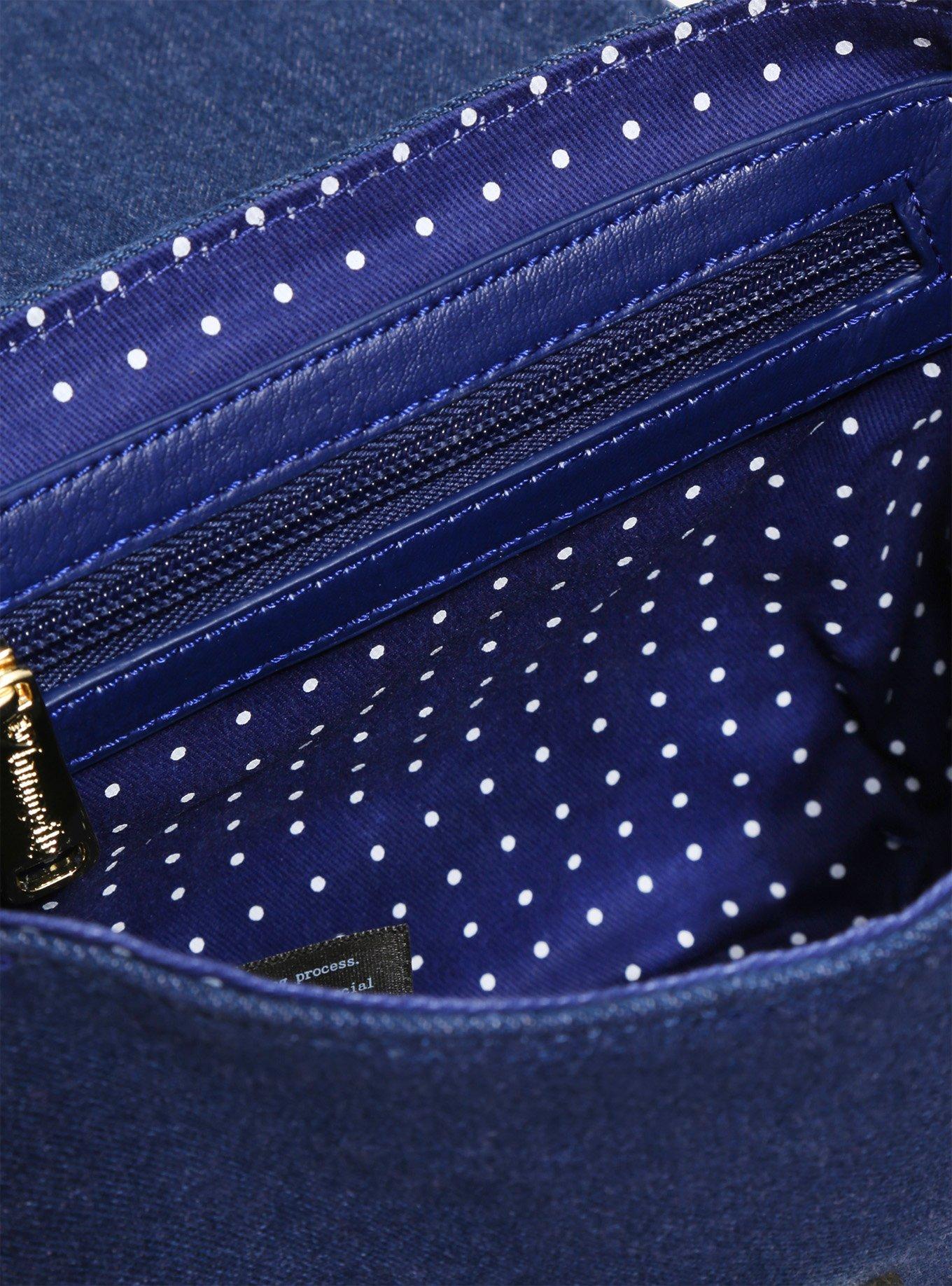 Loungefly Disney Minnie Mouse Denim Saddle Bag - BoxLunch Exclusive, , alternate