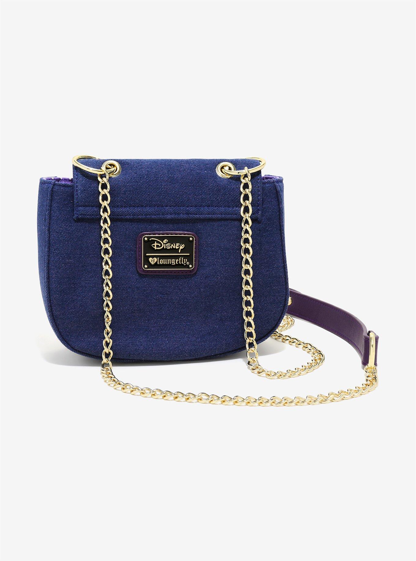 Loungefly Disney The Little Mermaid Ariel Denim Saddle Bag - BoxLunch Exclusive, , alternate