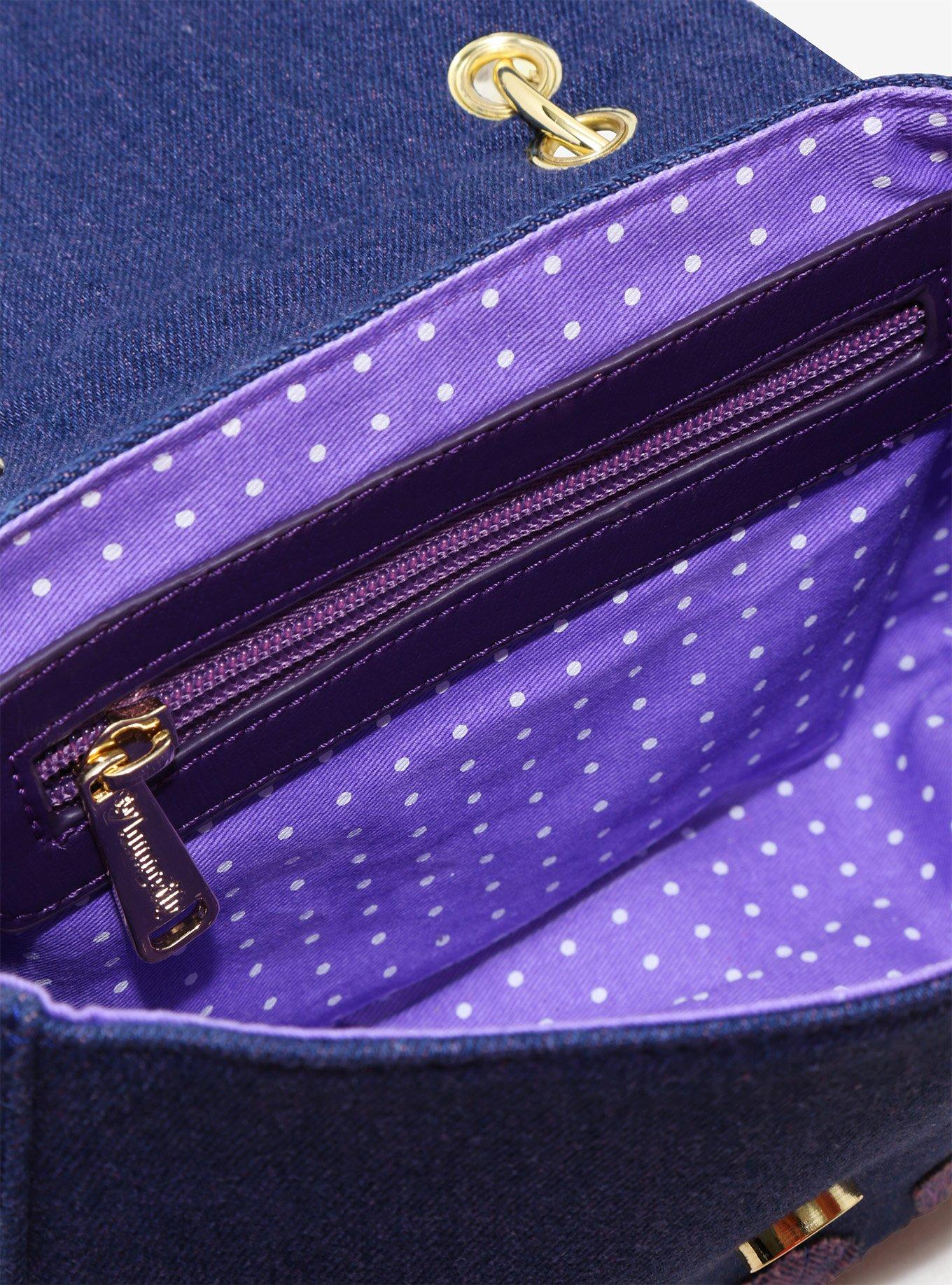 Loungefly Disney The Little Mermaid Ariel Denim Saddle Bag - BoxLunch Exclusive, , alternate