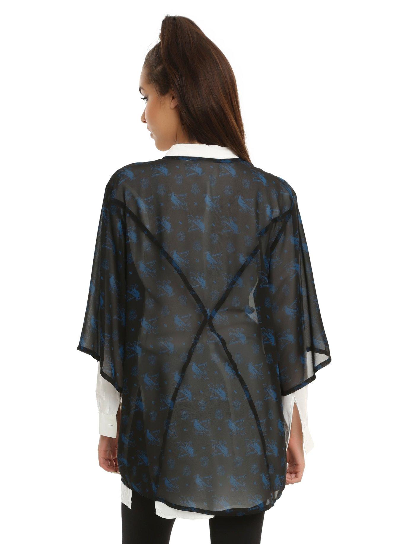 Harry Potter Ravenclaw Crest Chiffon Kimono, , alternate