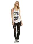 Panic! At The Disco Tri-Color Ringer Girls Tank Top, , alternate