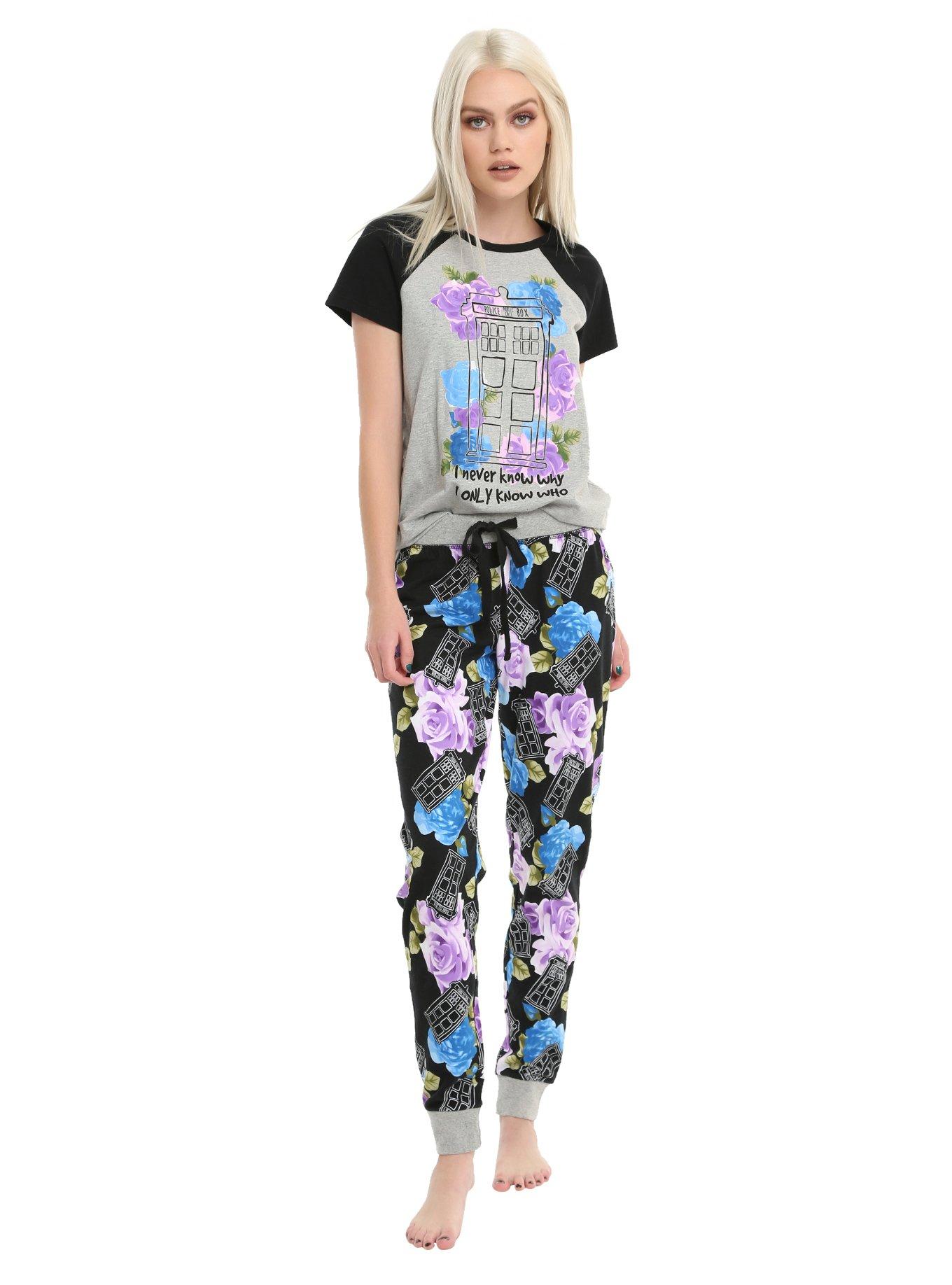 Doctor Who TARDIS Floral Girls Sleep Set, , alternate