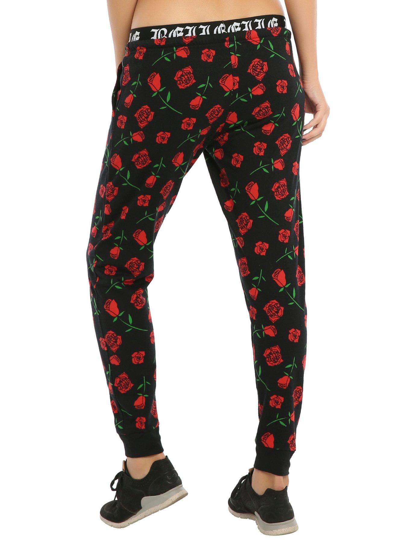 Disney Beauty And The Beast Belle Roses Girls Jogger Pants, , alternate