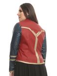 Her Universe DC Comics Wonder Woman Armor Faux Leather Jacket Plus Size, , alternate