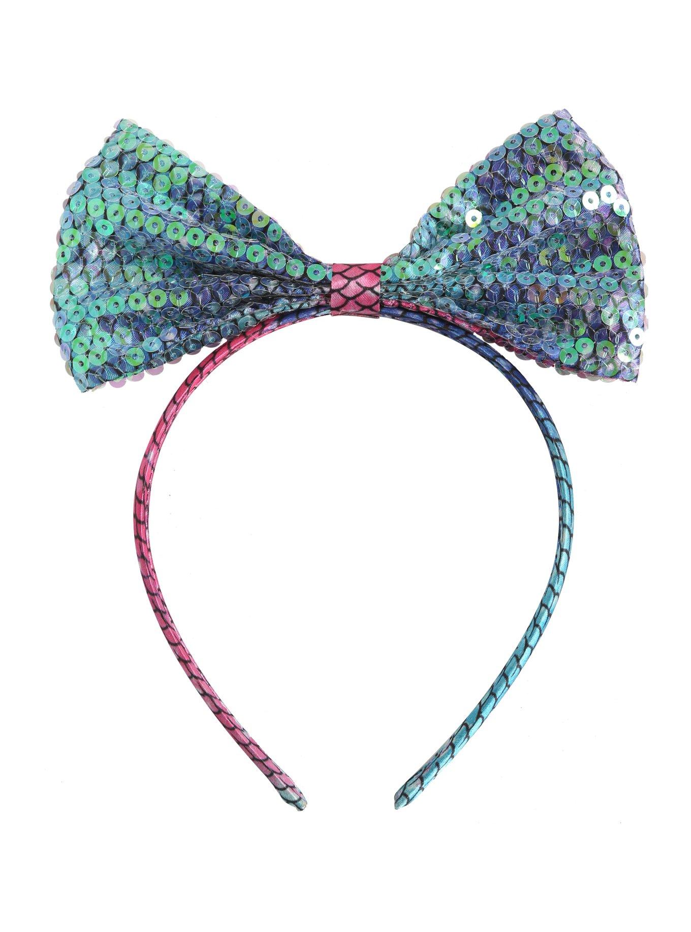 Mermaid Bow Headband, , alternate