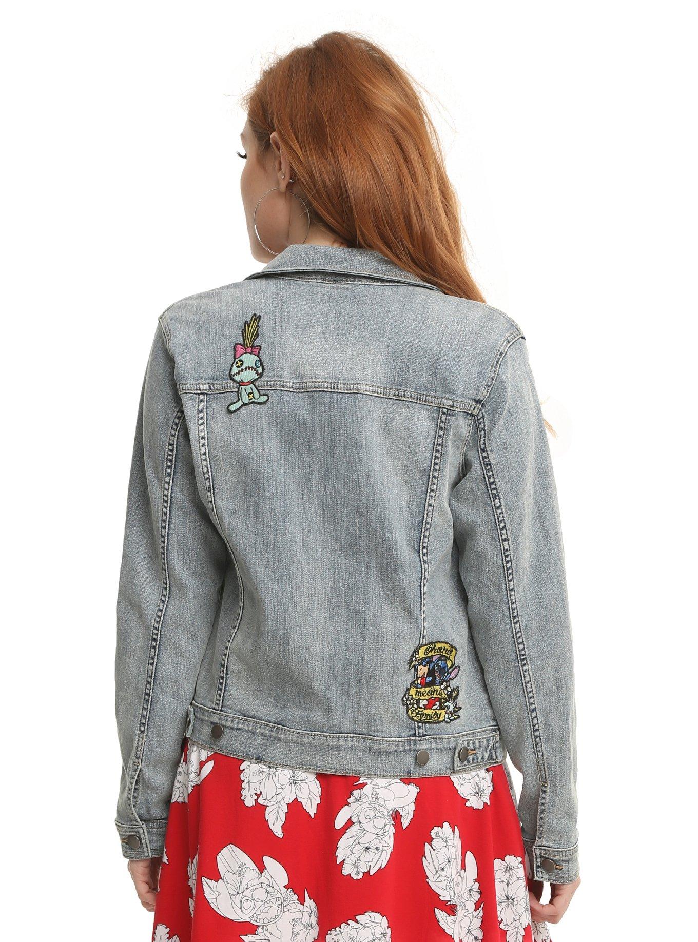 Disney Lilo & Stitch Denim Patch Jacket, , alternate