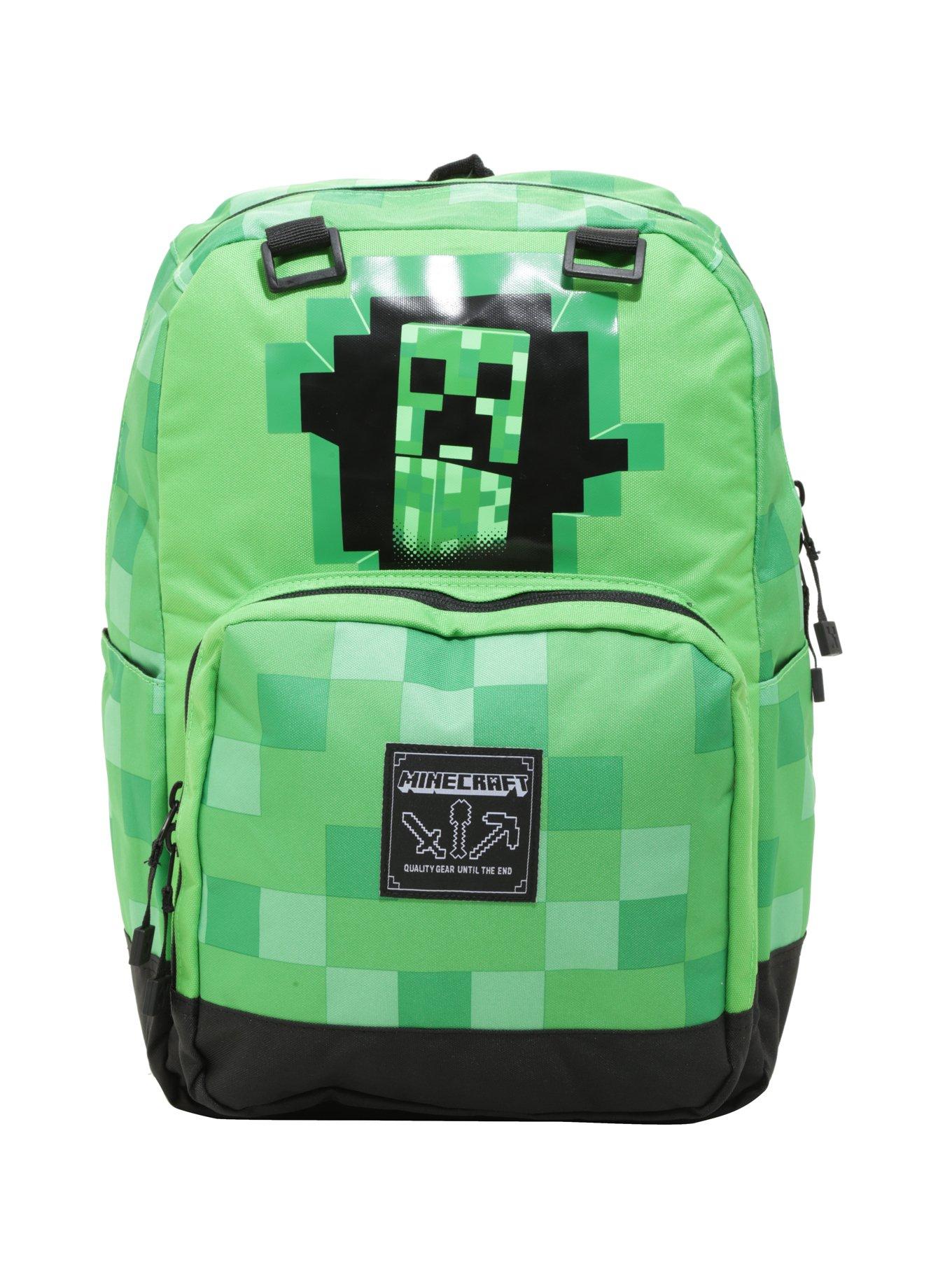 Minecraft Creeper Block Backpack, , alternate