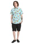 Disney Lilo & Stitch Hawaiian Short-Sleeve Woven Button-Up, , alternate