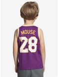 Disney Mickey Mouse Purple & Gold Toddler Basketball Jersey, , alternate