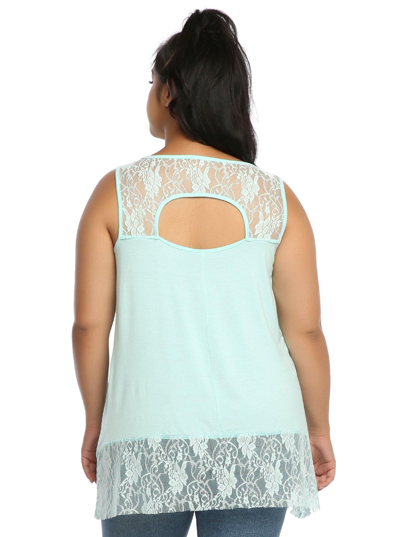 Disney Aladdin Jasmine Lace Girls Tank Top Plus Size, , alternate