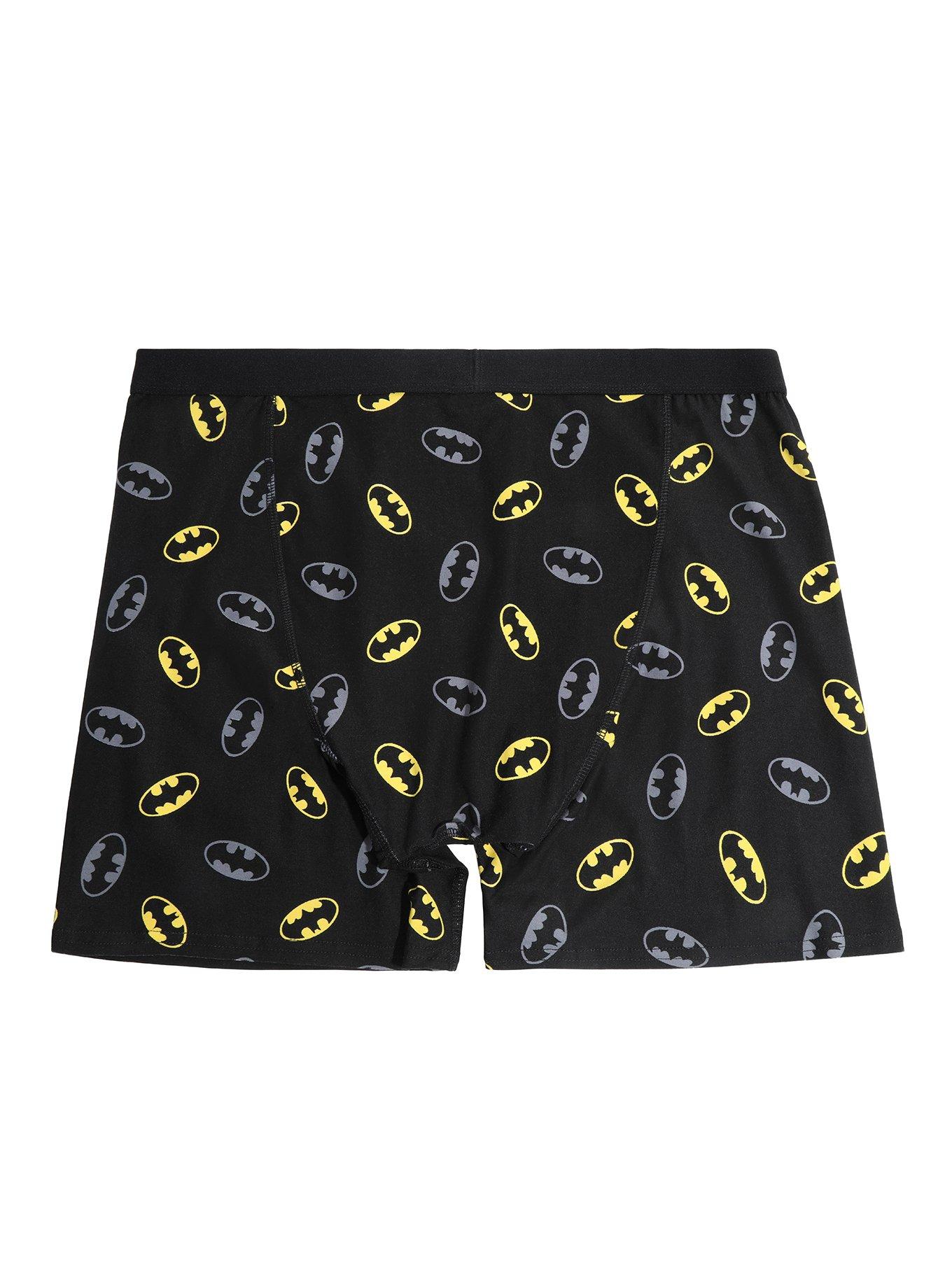 DC Comics Batman Toss Print Boxer Briefs, , alternate