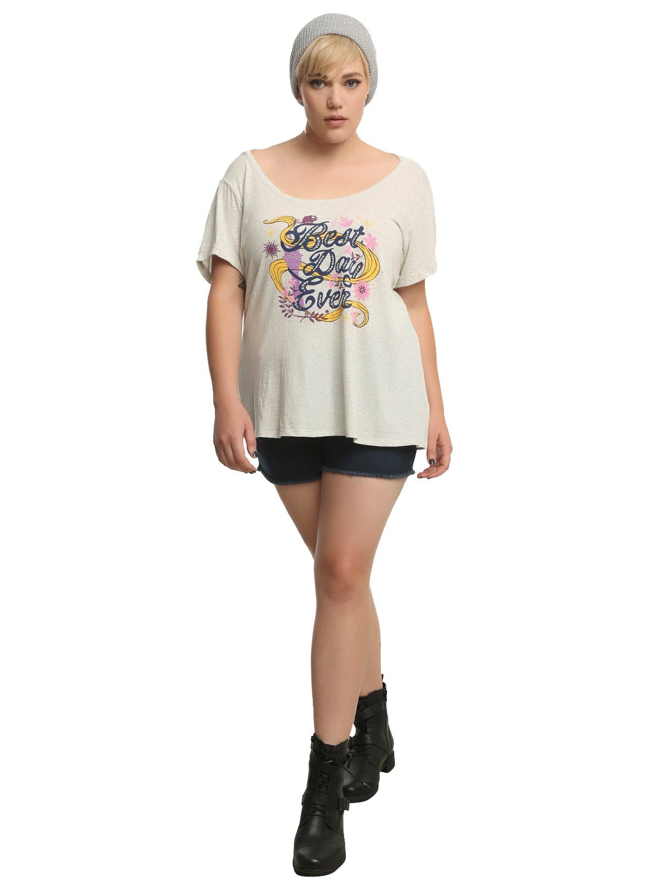Disney Tangled Best Day Ever Rapunzel Girls Strappy T-Shirt Plus Size, , alternate