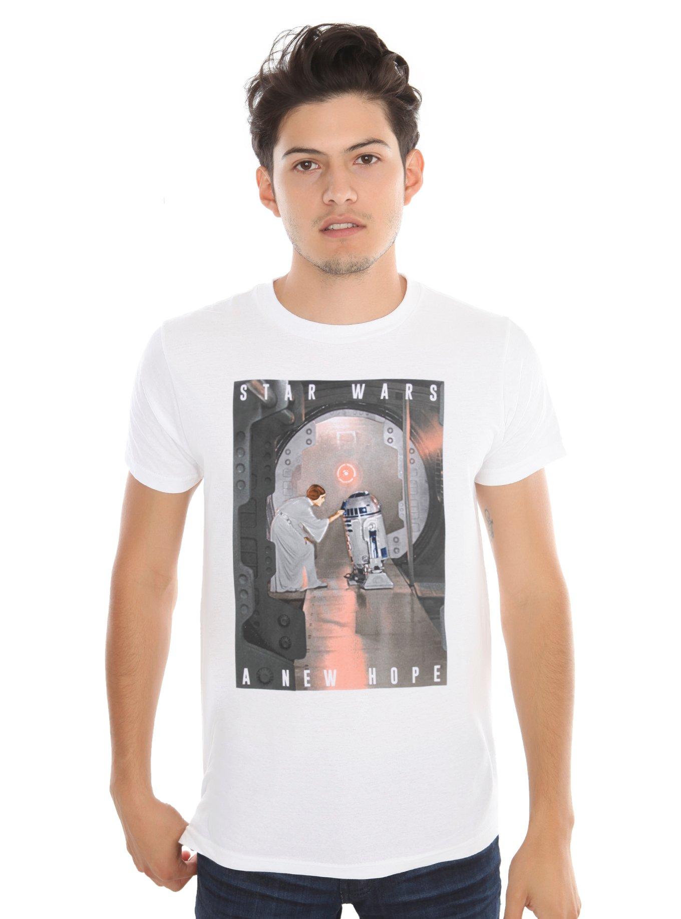 Star Wars A New Hope Leia & R2-D2 T-Shirt, , alternate