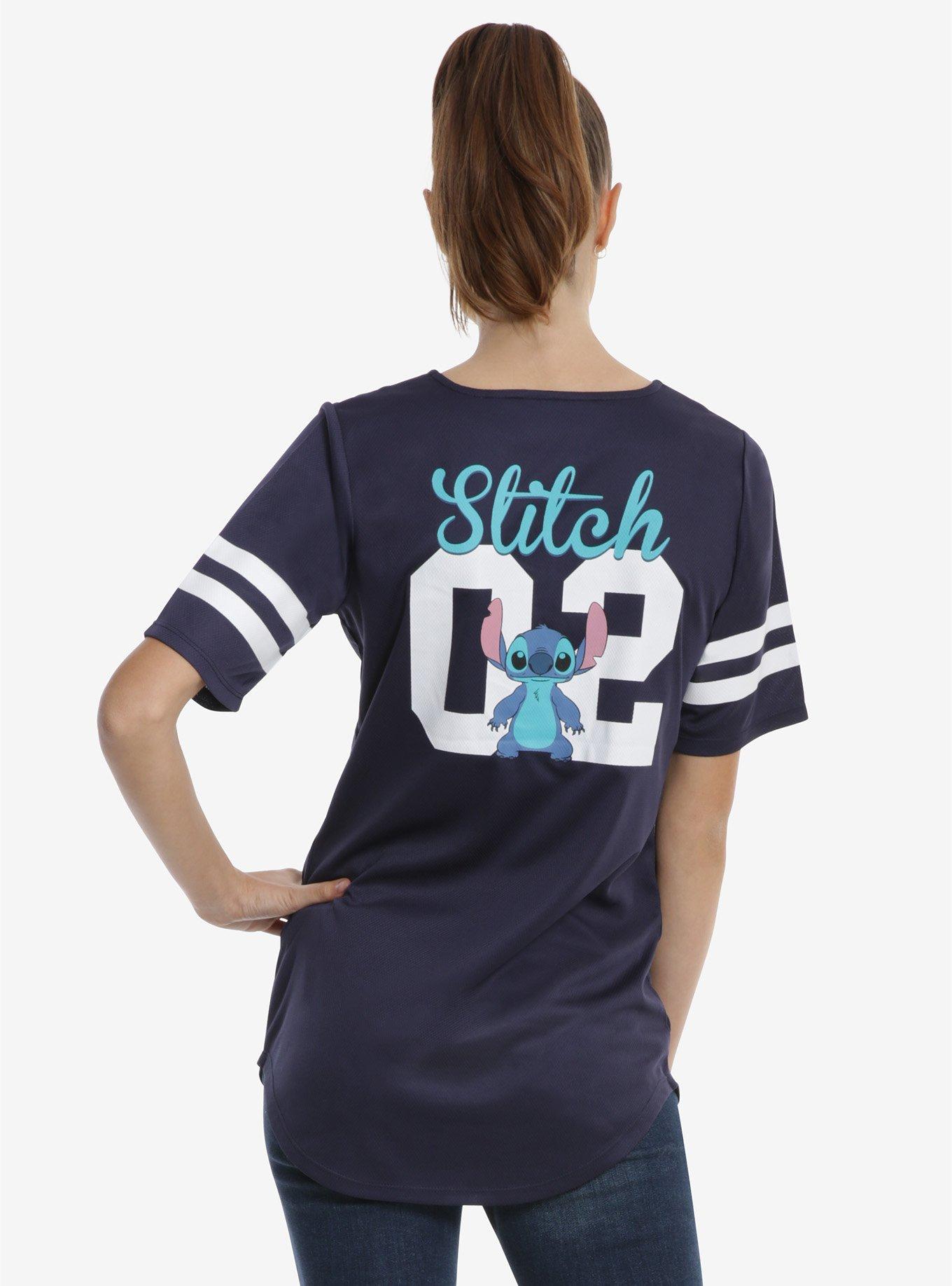 Disney Lilo & Stitch Patches Womens Baseball Jersey, , alternate