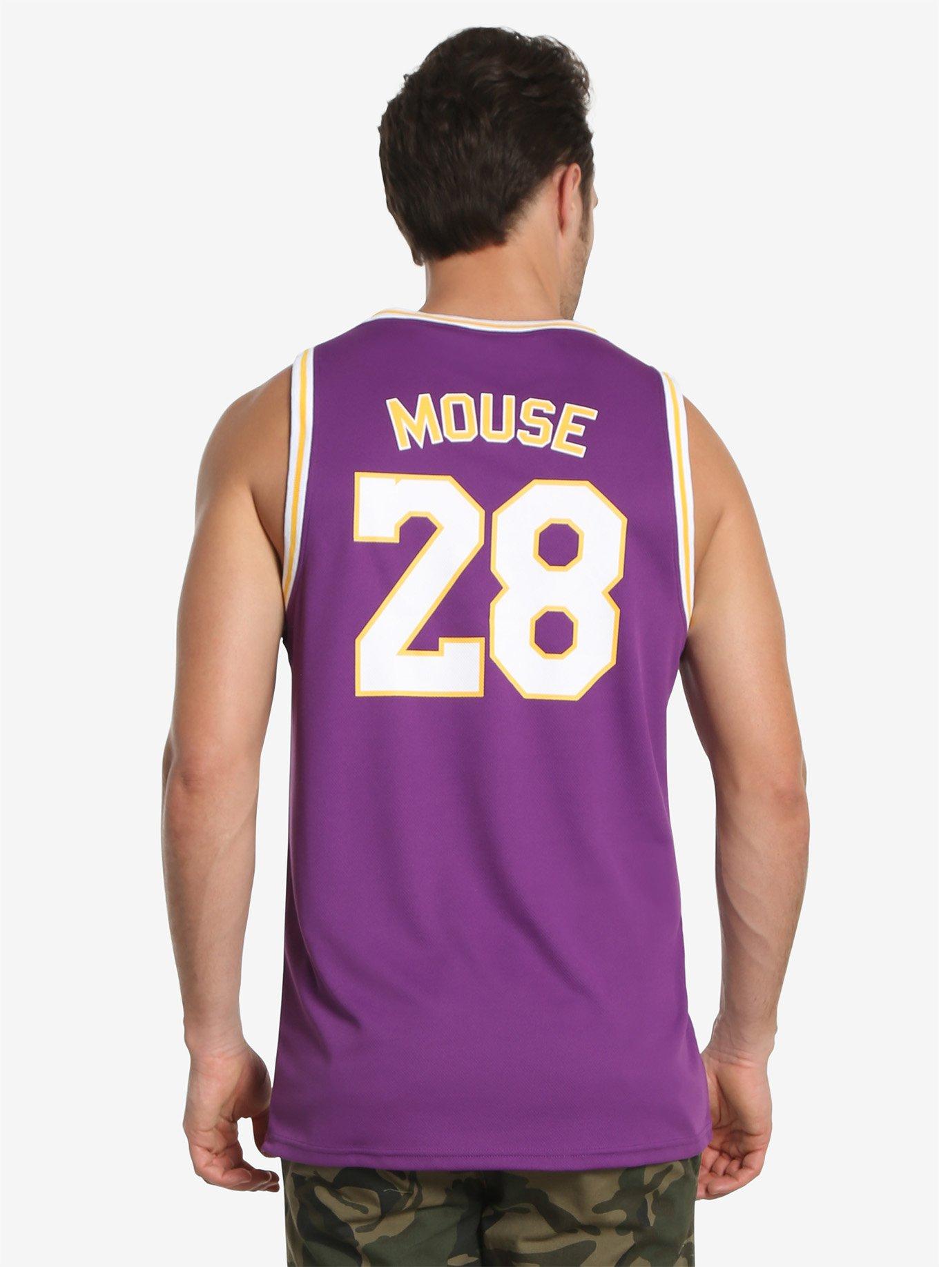 Disney Mickey Mouse Purple & Gold Basketball Jersey, , alternate