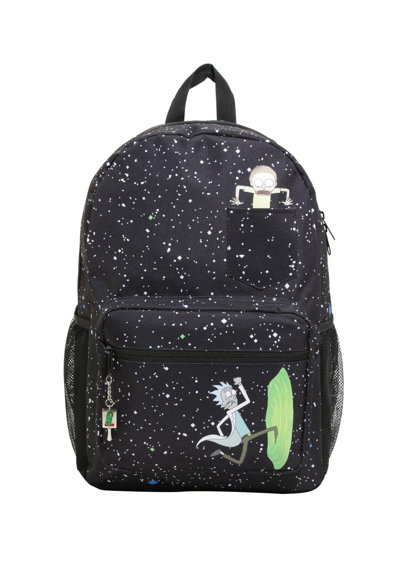 Rick And Morty Portal Pocket Backpack, , alternate