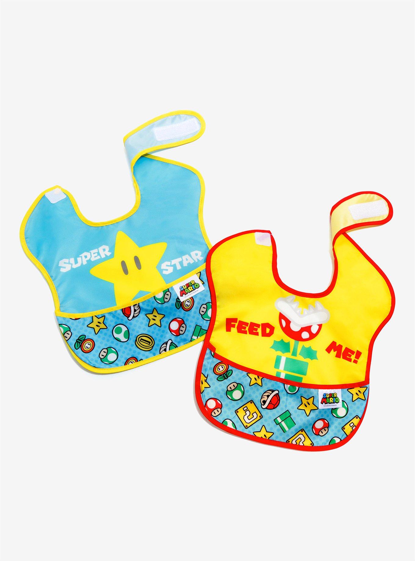 Bumkins Nintendo Super Mario Bros. SuperBib Set, , alternate