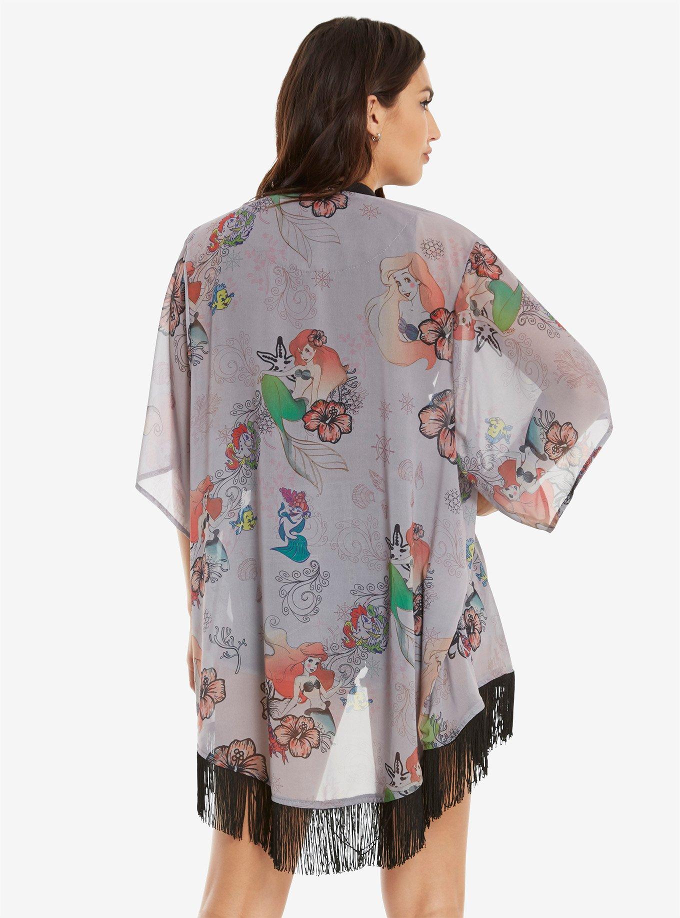 Disney The Little Mermaid Ariel Watercolor Kimono, , alternate