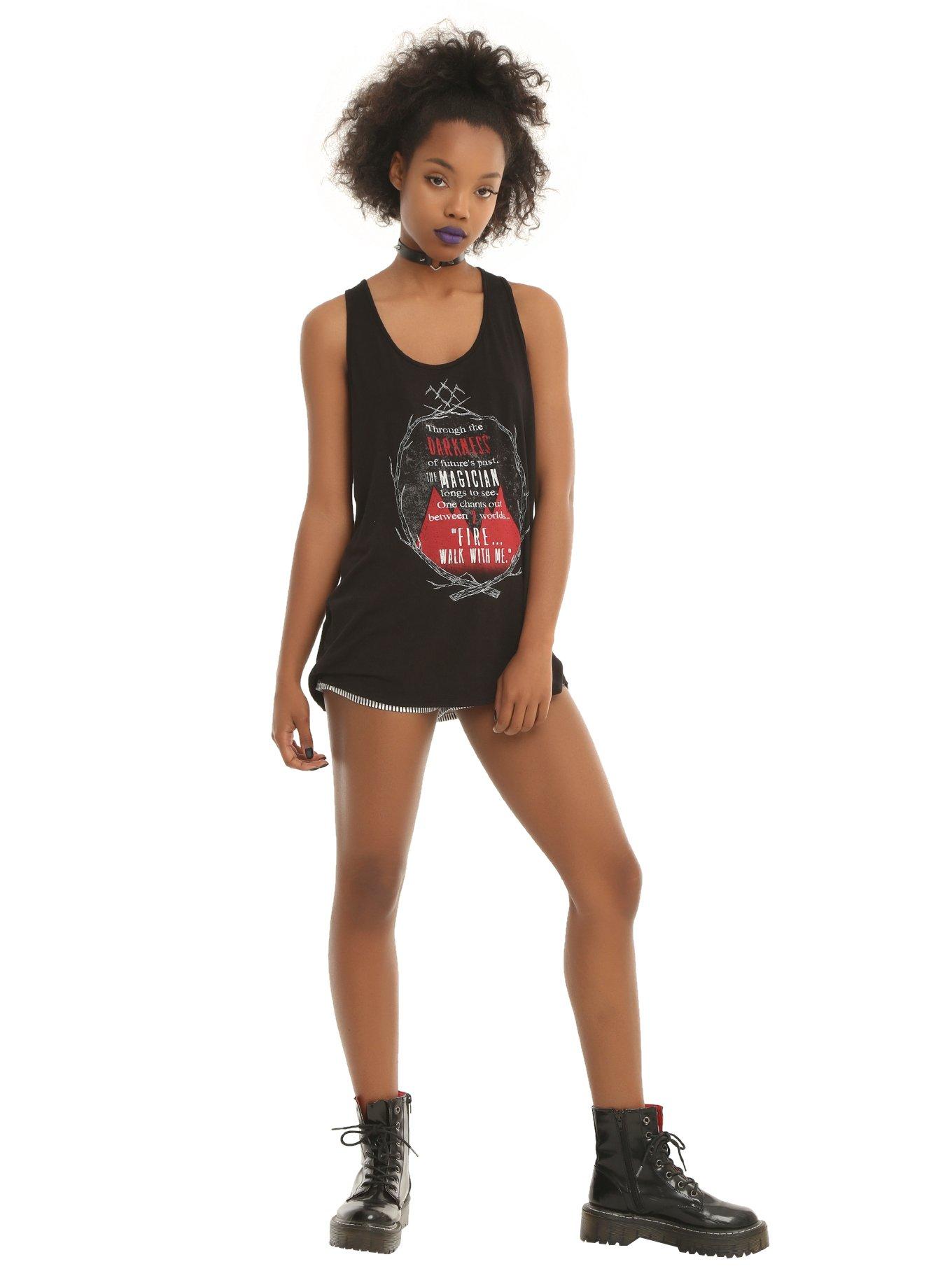 Twin Peaks Darkness Girls Tank Top, , alternate