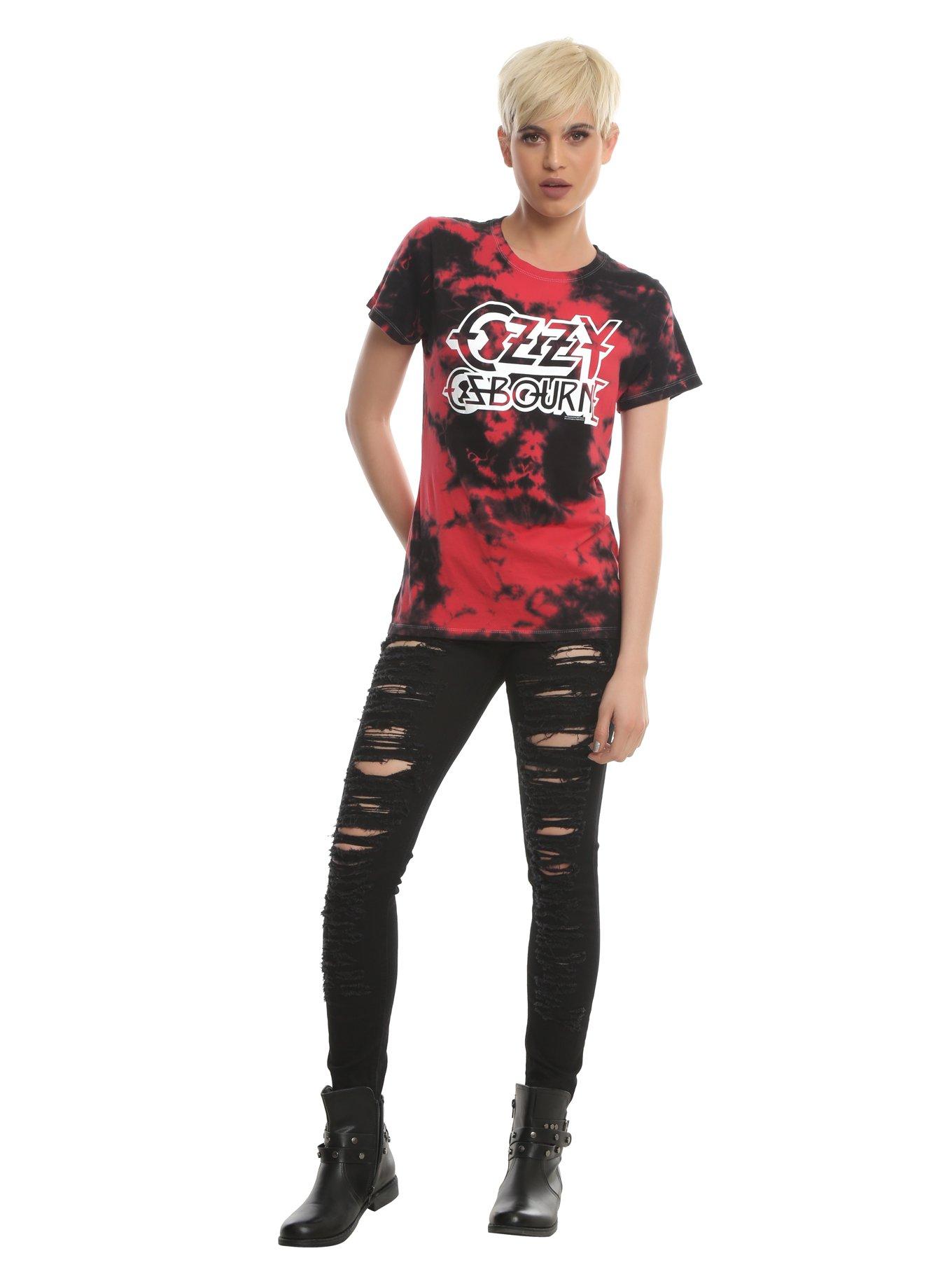 Ozzy Osbourne Logo Tie Dye Girls T-Shirt, , alternate