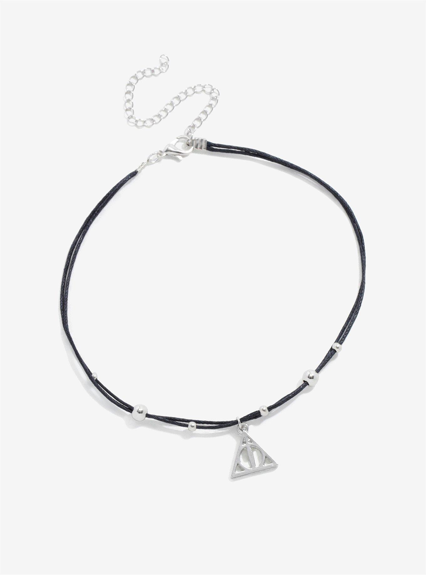 Harry Potter Deathly Hallows Double String Choker, , alternate