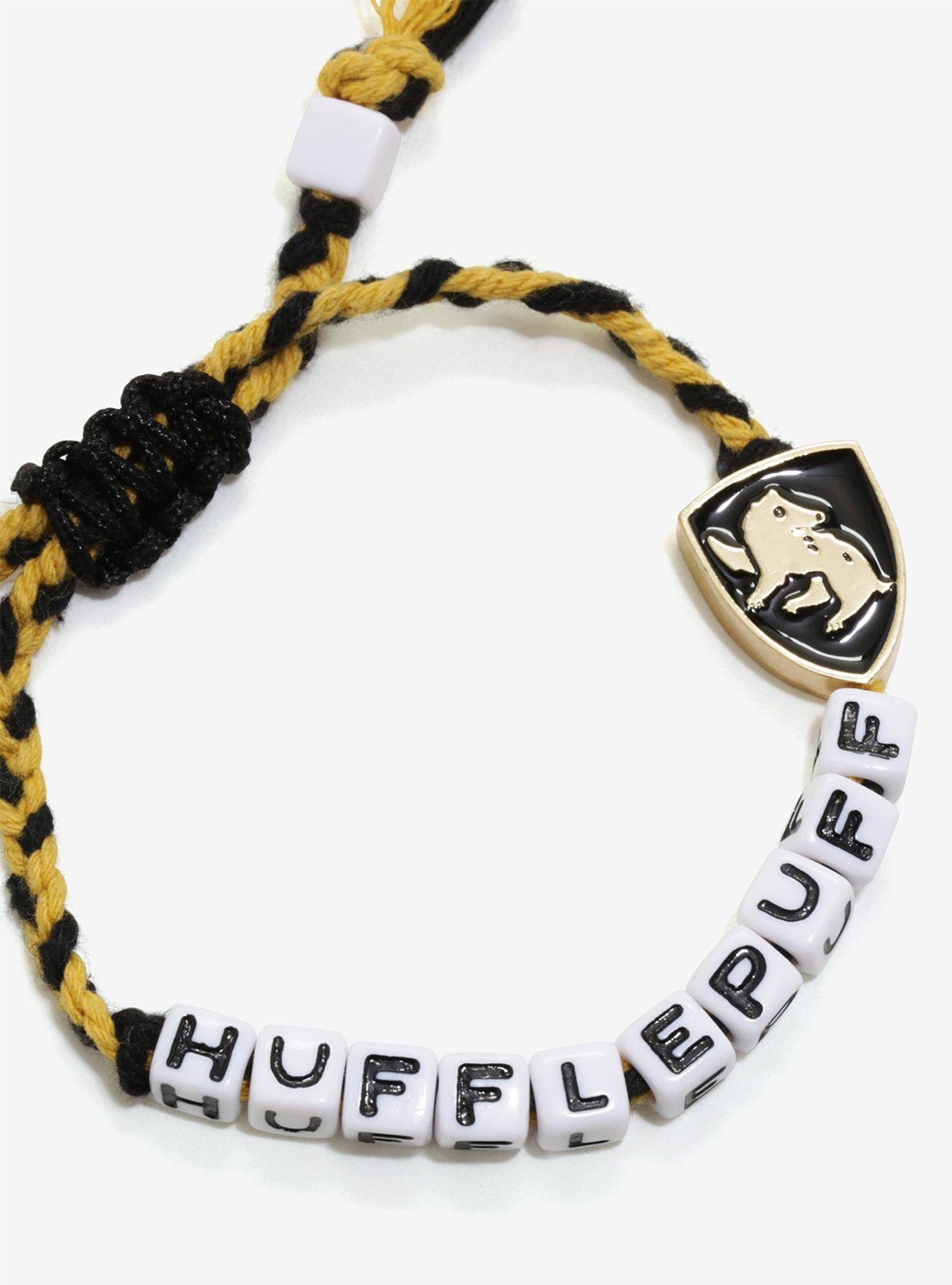 Harry Potter Hufflepuff White Beaded Bracelet, , alternate