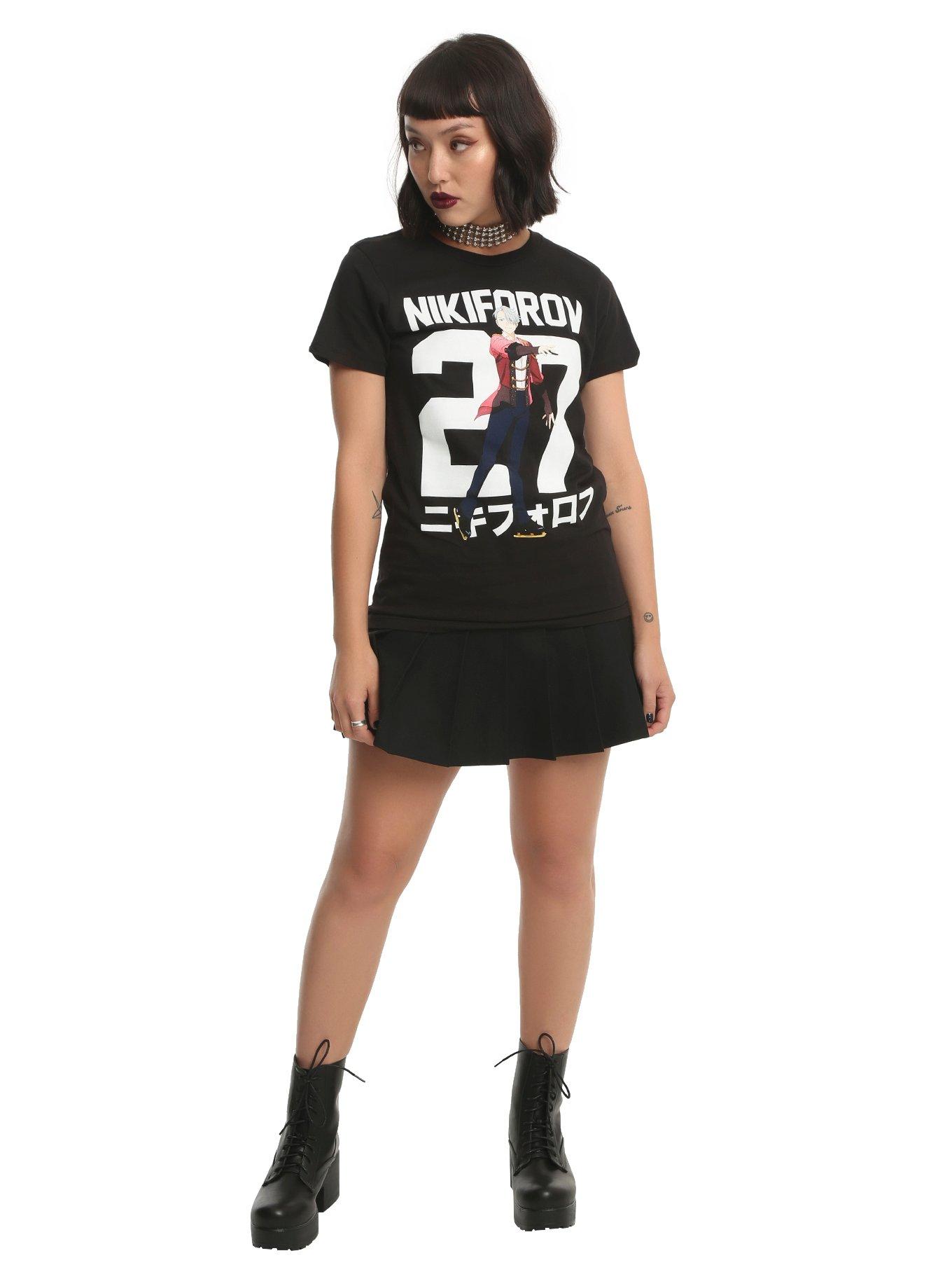 Yuri!!! On Ice Nikiforov 27 Victor Girls T-Shirt, , alternate