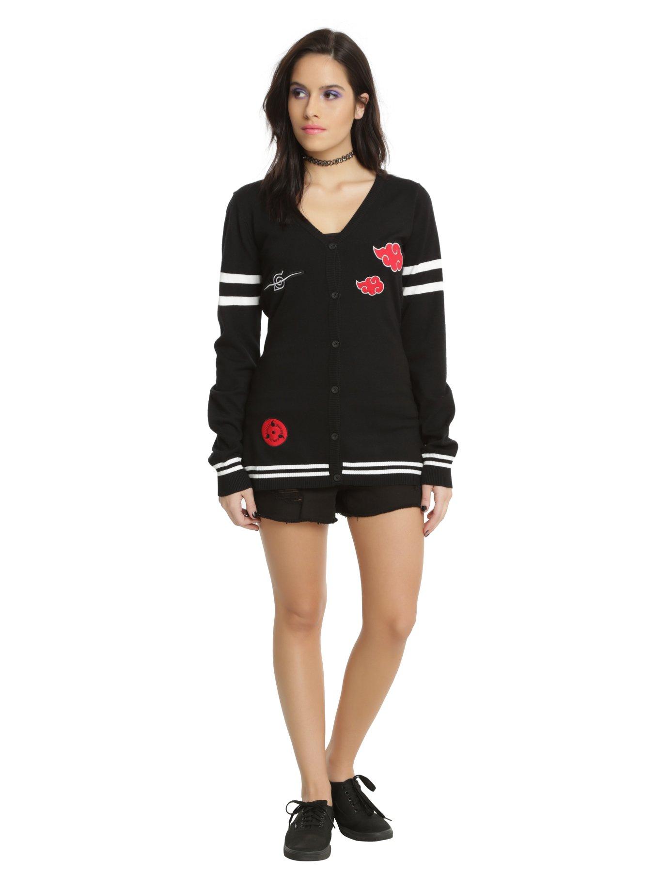 Naruto Shippuden Red Cloud Girls Cardigan, , alternate