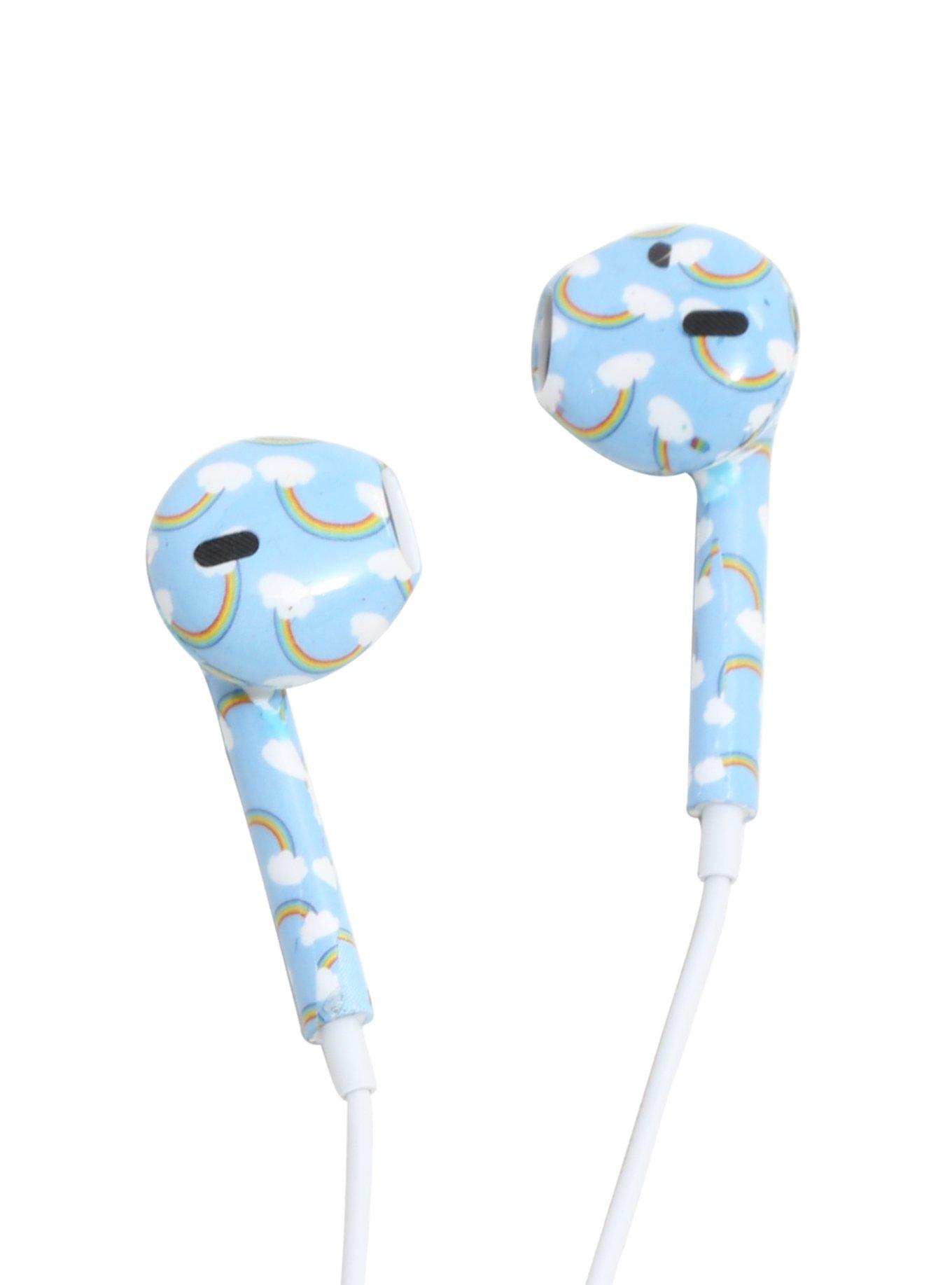 Rainbow Sky Print Earbuds, , alternate