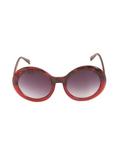 Vintage Red Round Sunglasses, , alternate