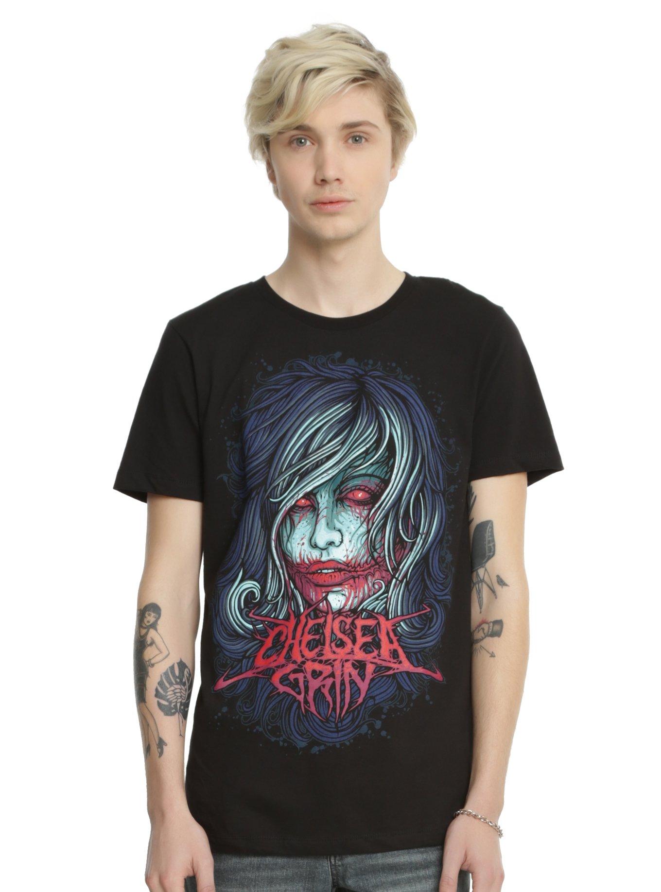 Chelsea Grin Bleeding Girl Logo T-Shirt, , alternate