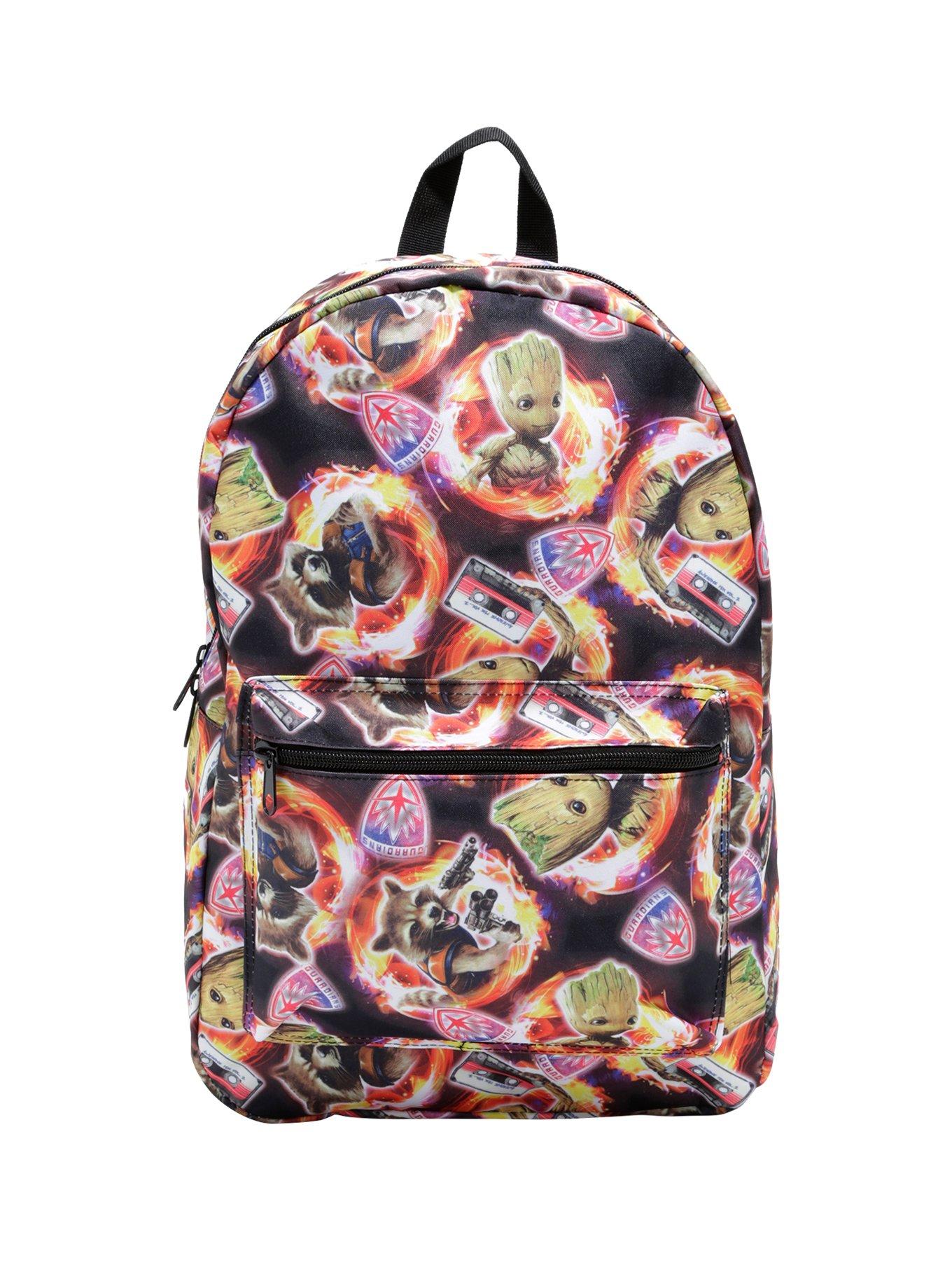 Marvel Guardians Of The Galaxy Vol. 2 Groot And Rocket Print Backpack, , alternate