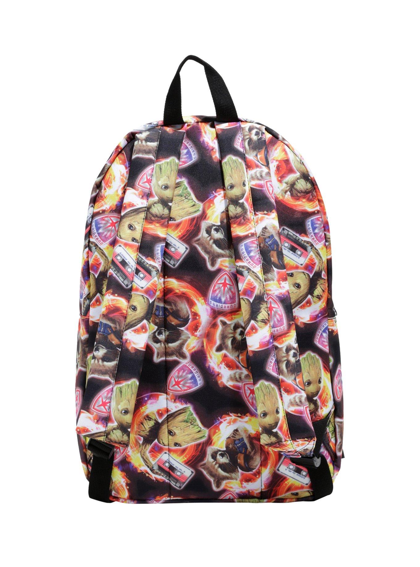 Marvel Guardians Of The Galaxy Vol. 2 Groot And Rocket Print Backpack ...