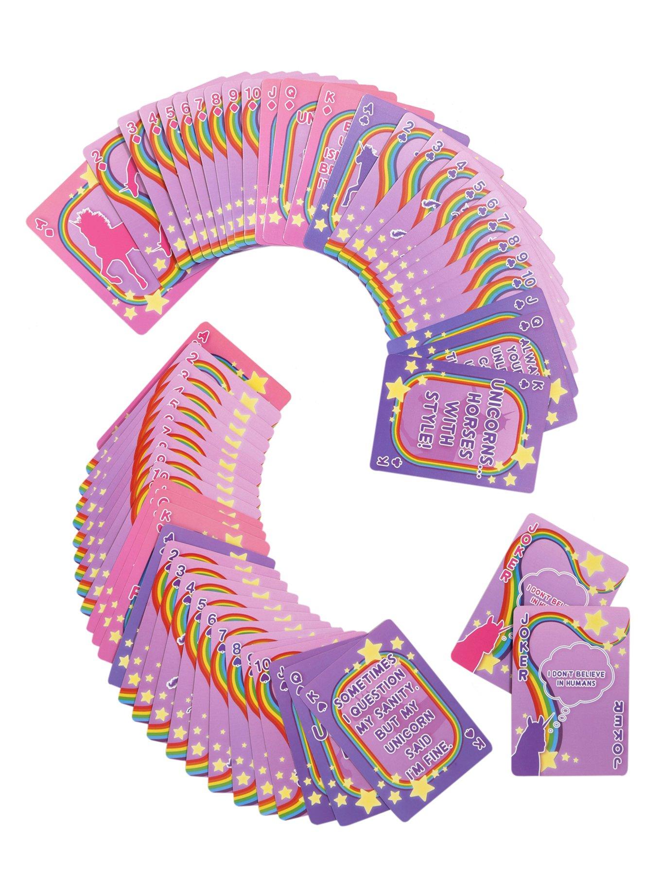 I (Heart) Unicorns Playing Cards, , alternate