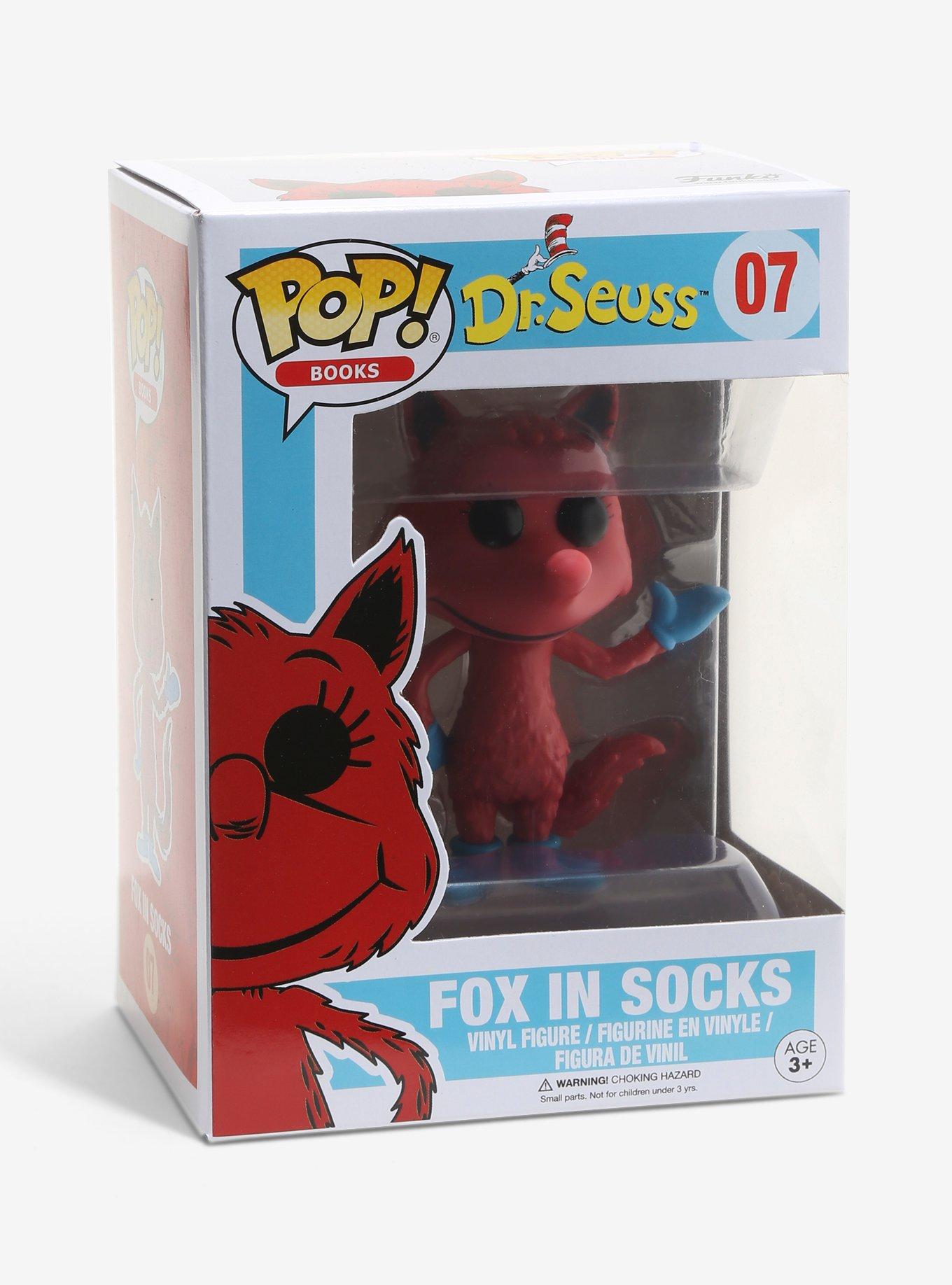 Pop! Vinyl Figur Dr. Seuss Fox In Socks – Flocked Version, Ca. 9 Cm, Offizielles Lizenzprodukt
