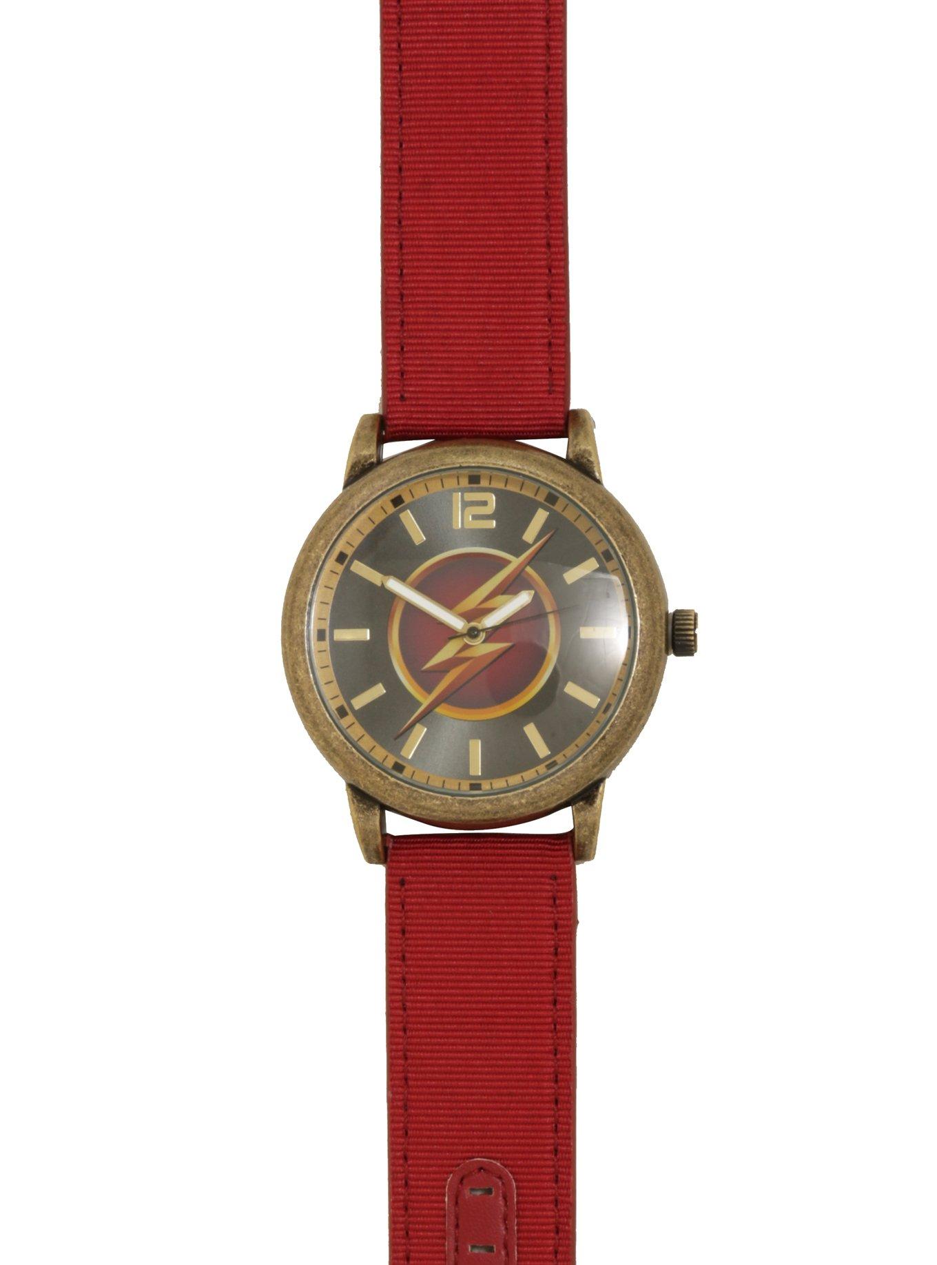 DC Comics The Flash Gold Tone Watch, , alternate