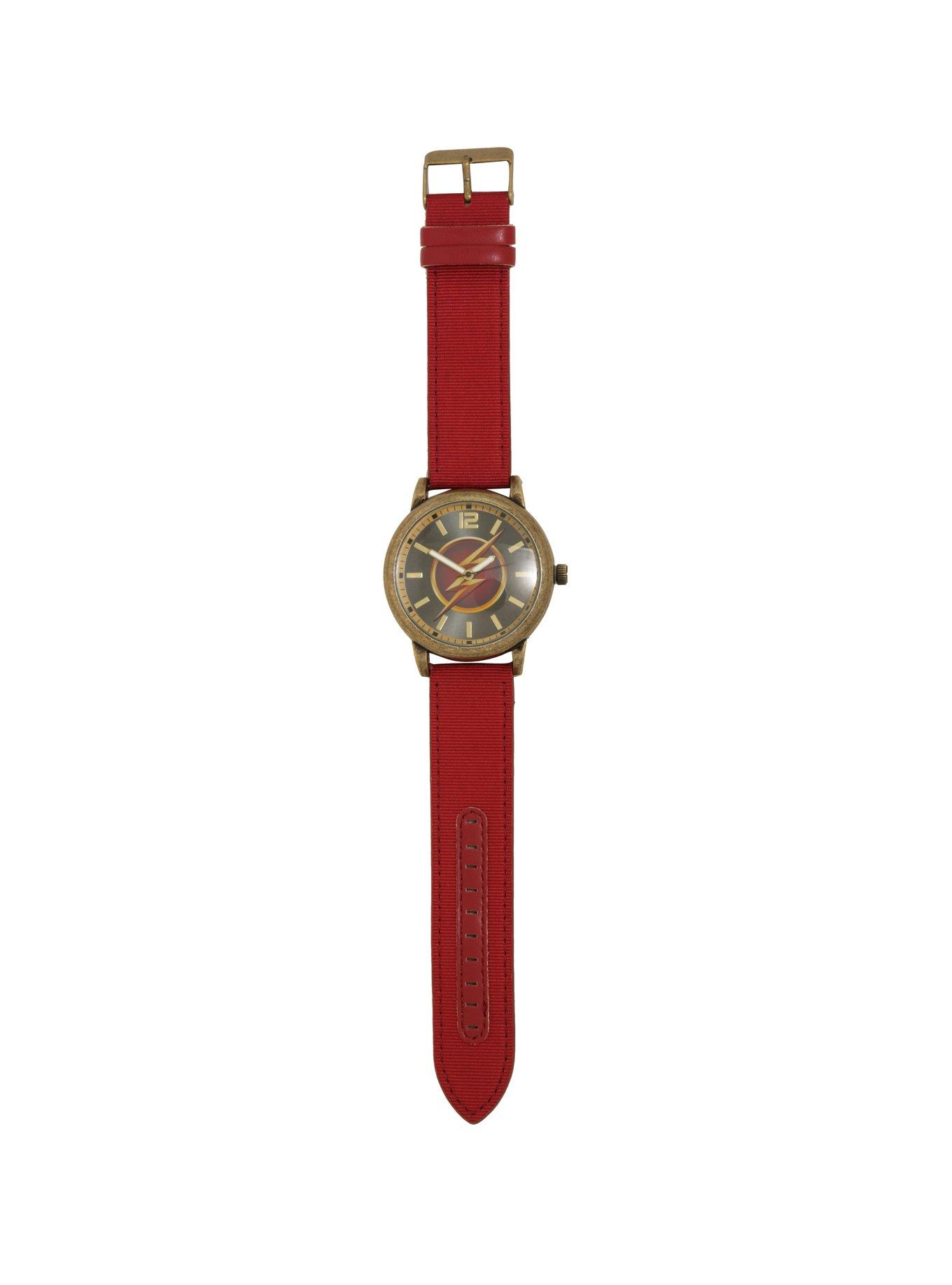 DC Comics The Flash Gold Tone Watch, , alternate