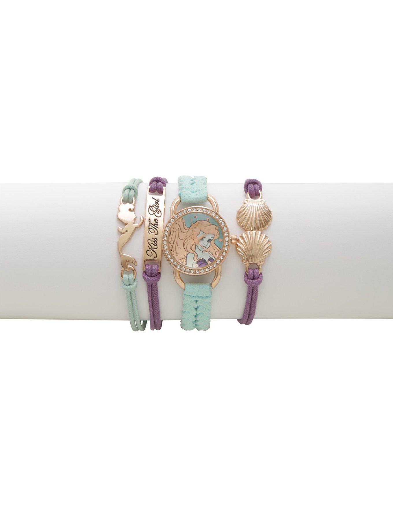 Disney The Little Mermaid Watch Cord Bracelet Set, , alternate