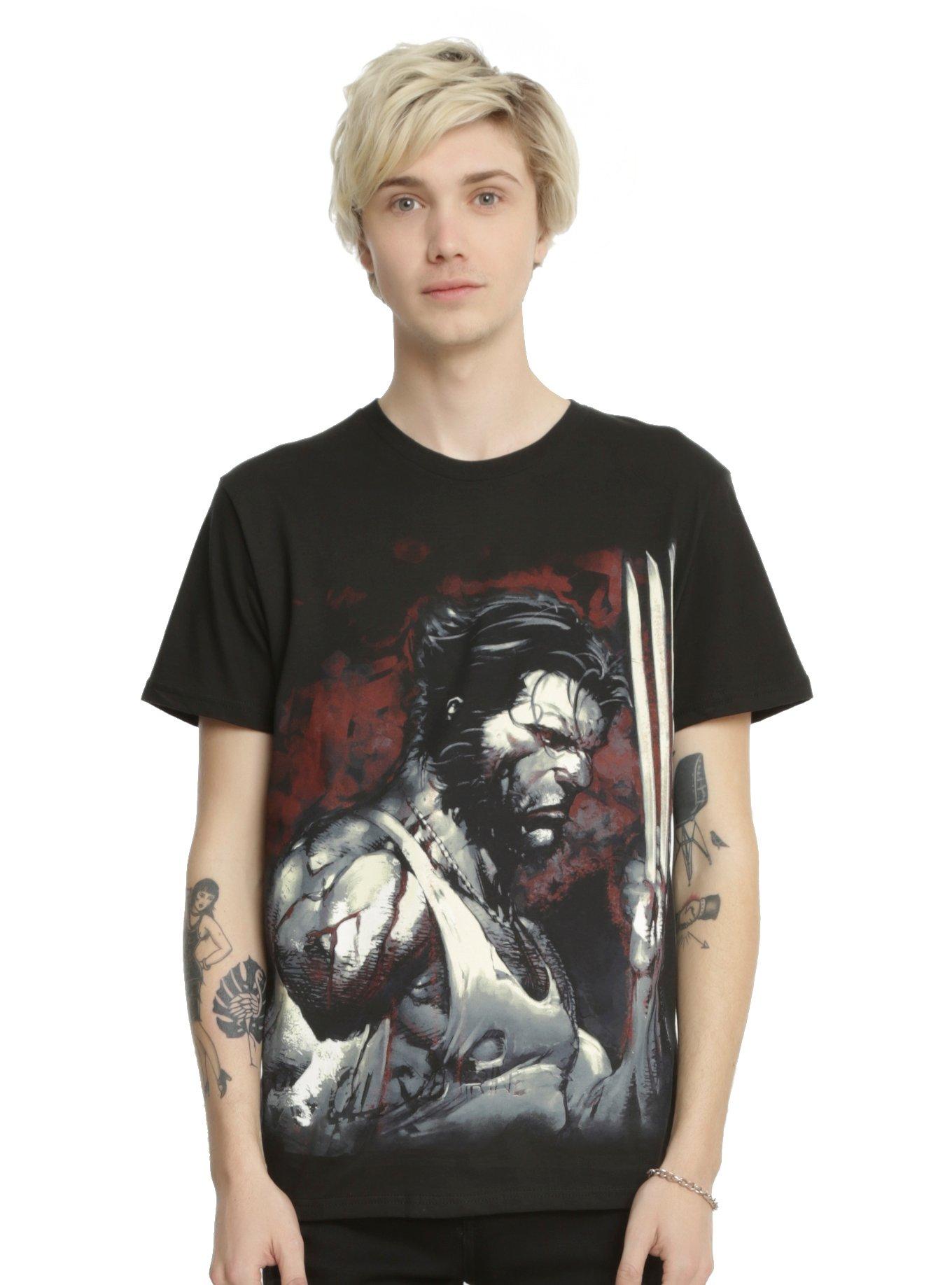 Marvel Wolverine Blood And Steel T-Shirt, , alternate