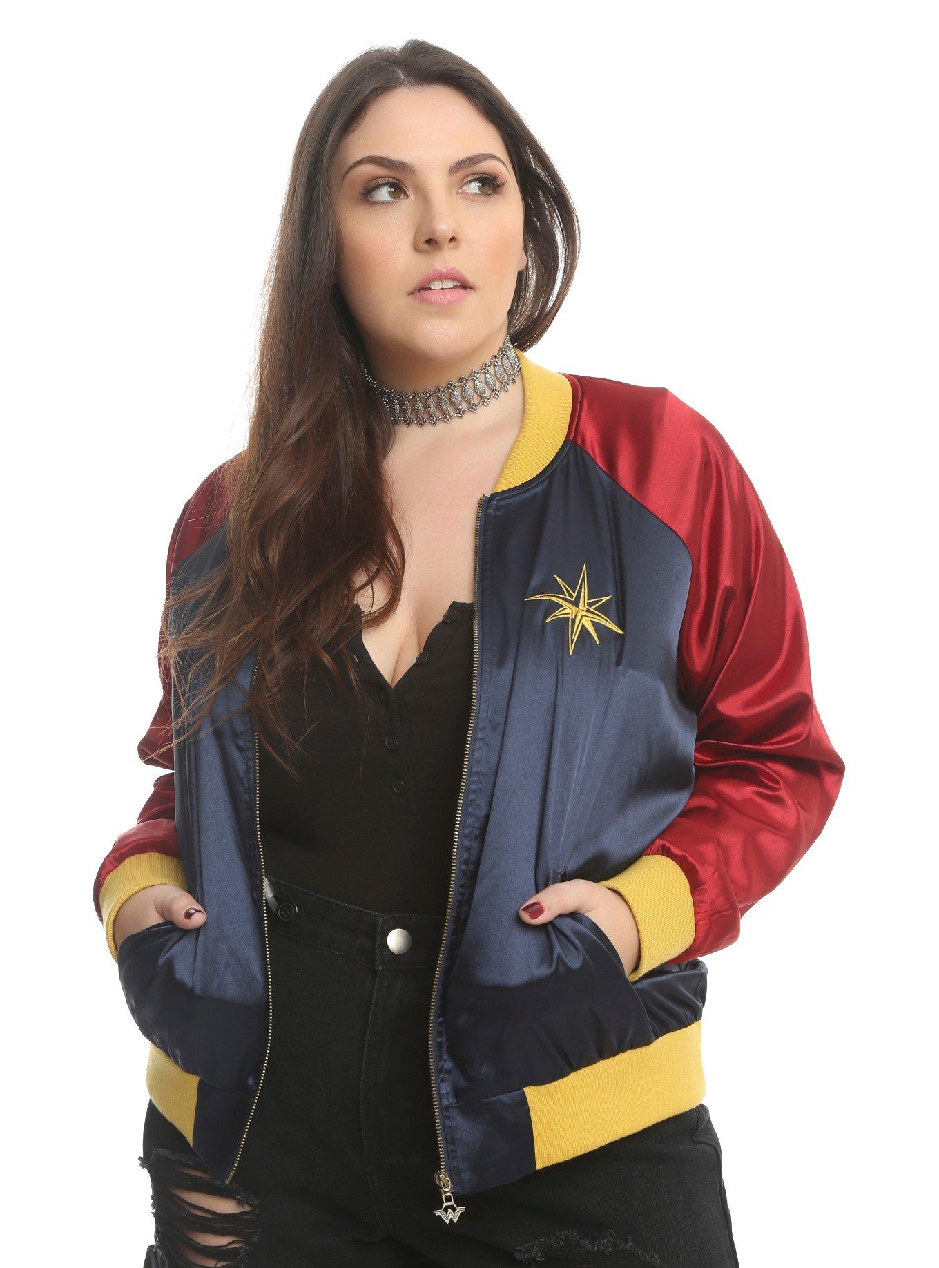 Her Universe DC Comics Wonder Woman Satin Souvenir Jacket Plus Size, , alternate