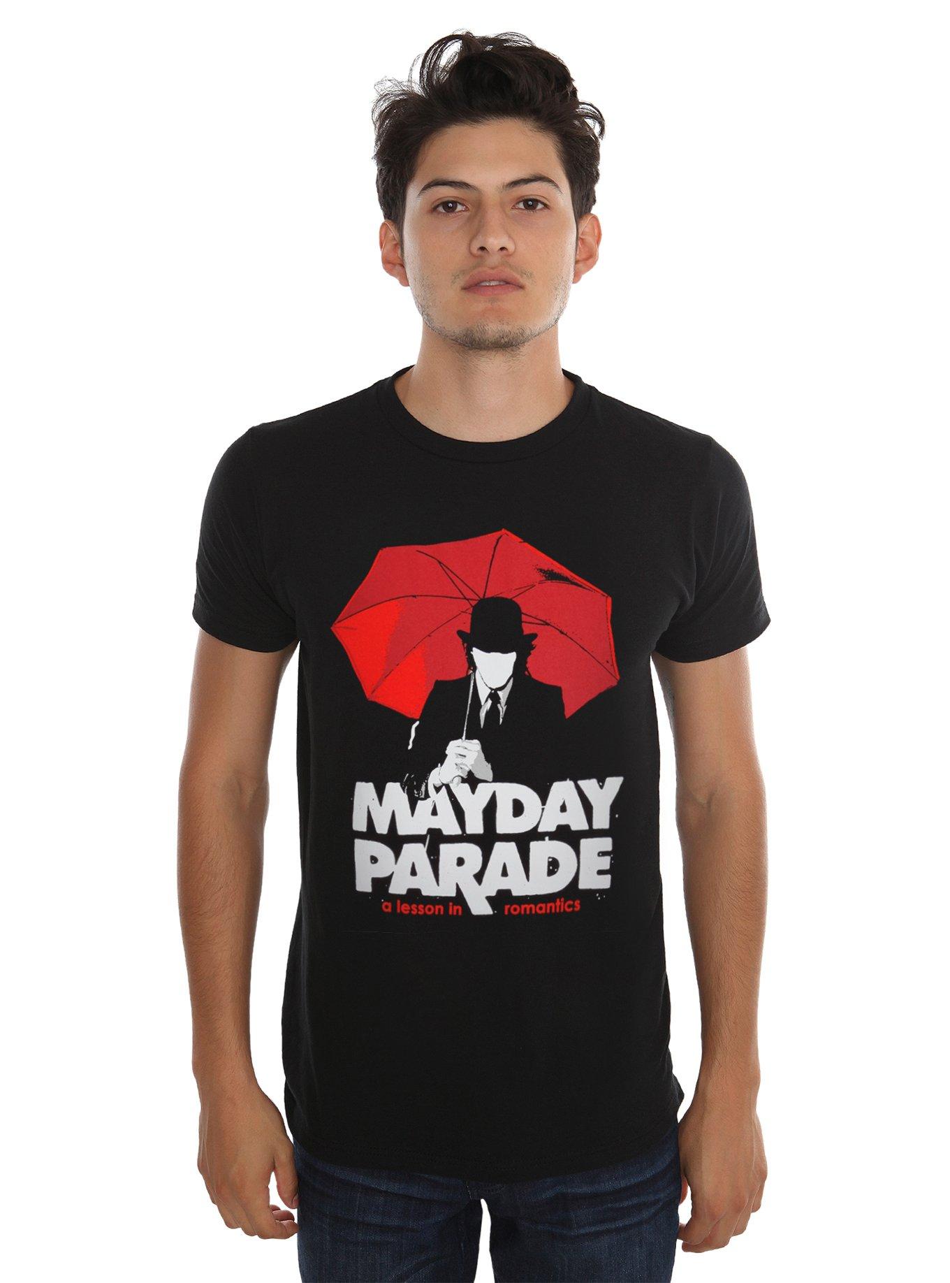 Mayday Parade A Lesson In Romantics Umbrella Man T-Shirt, , alternate