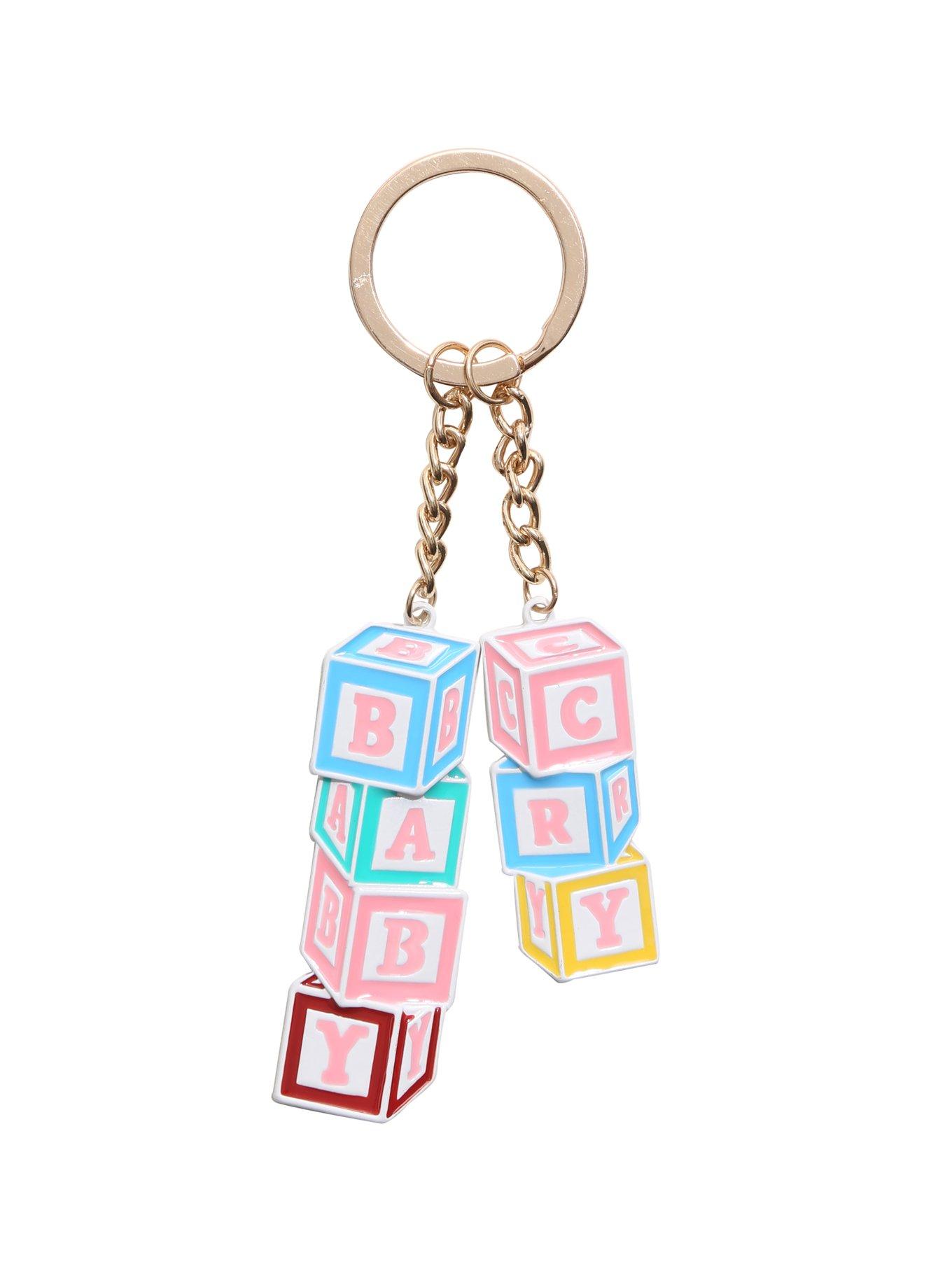 Melanie Martinez Cry Baby Blocks Key Chain, , alternate